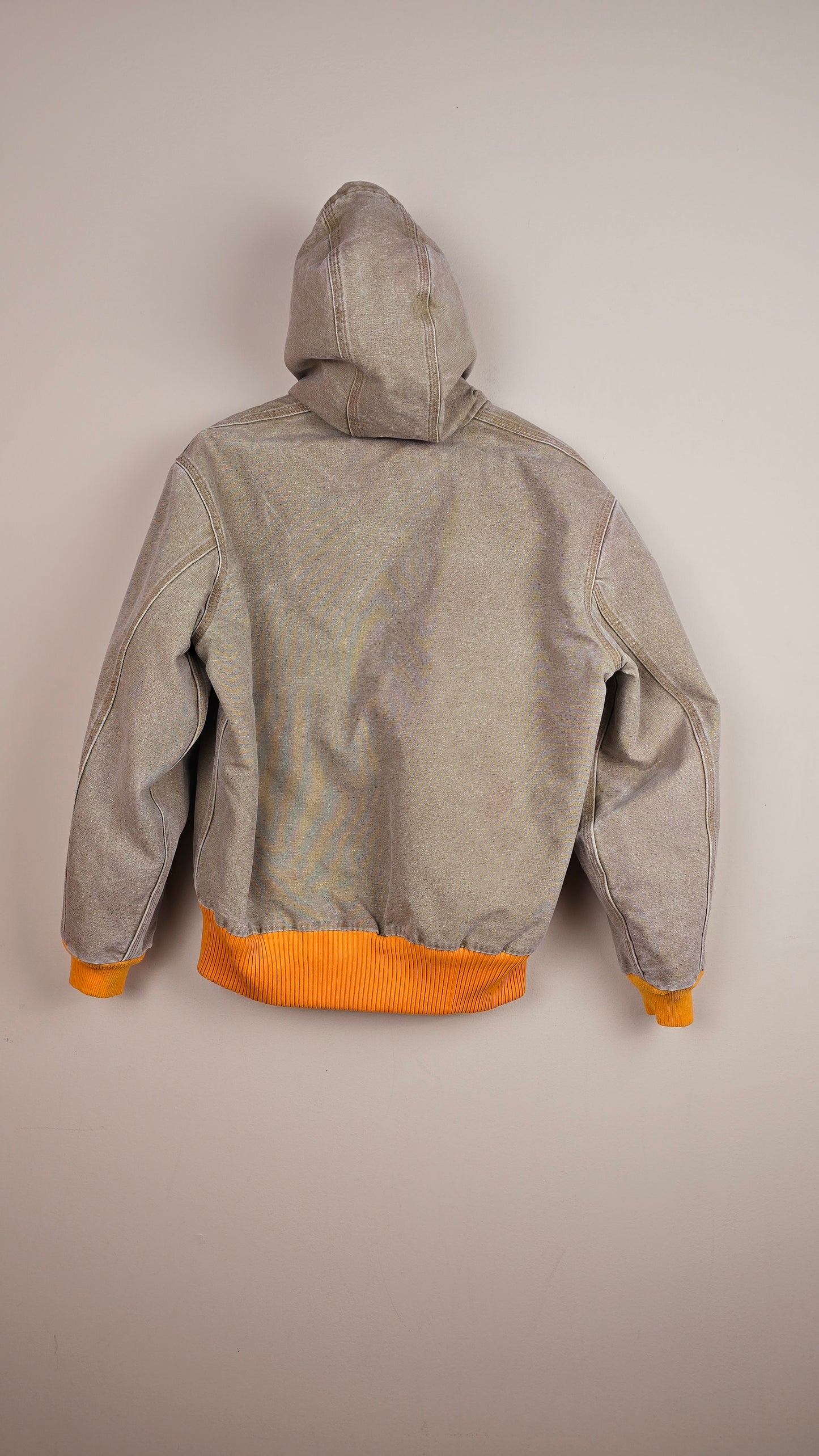 Vintage Carhartt x NY Hoodie Jacket | Beige | M | 067