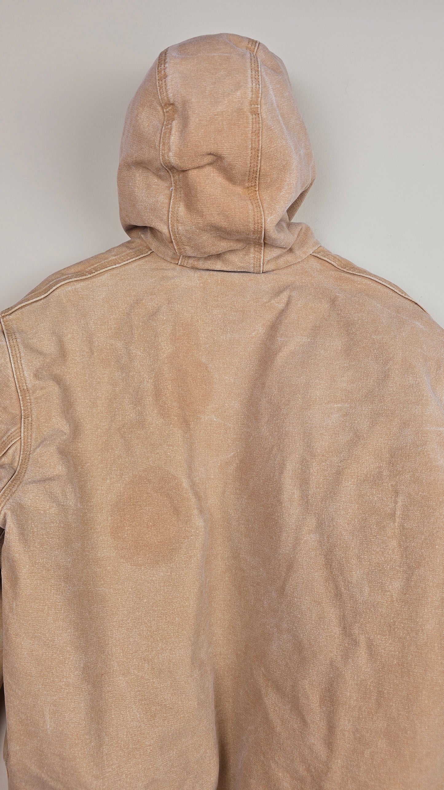 Vintage Carhartt x NY Hoodie Jacket | Beige | L | 069