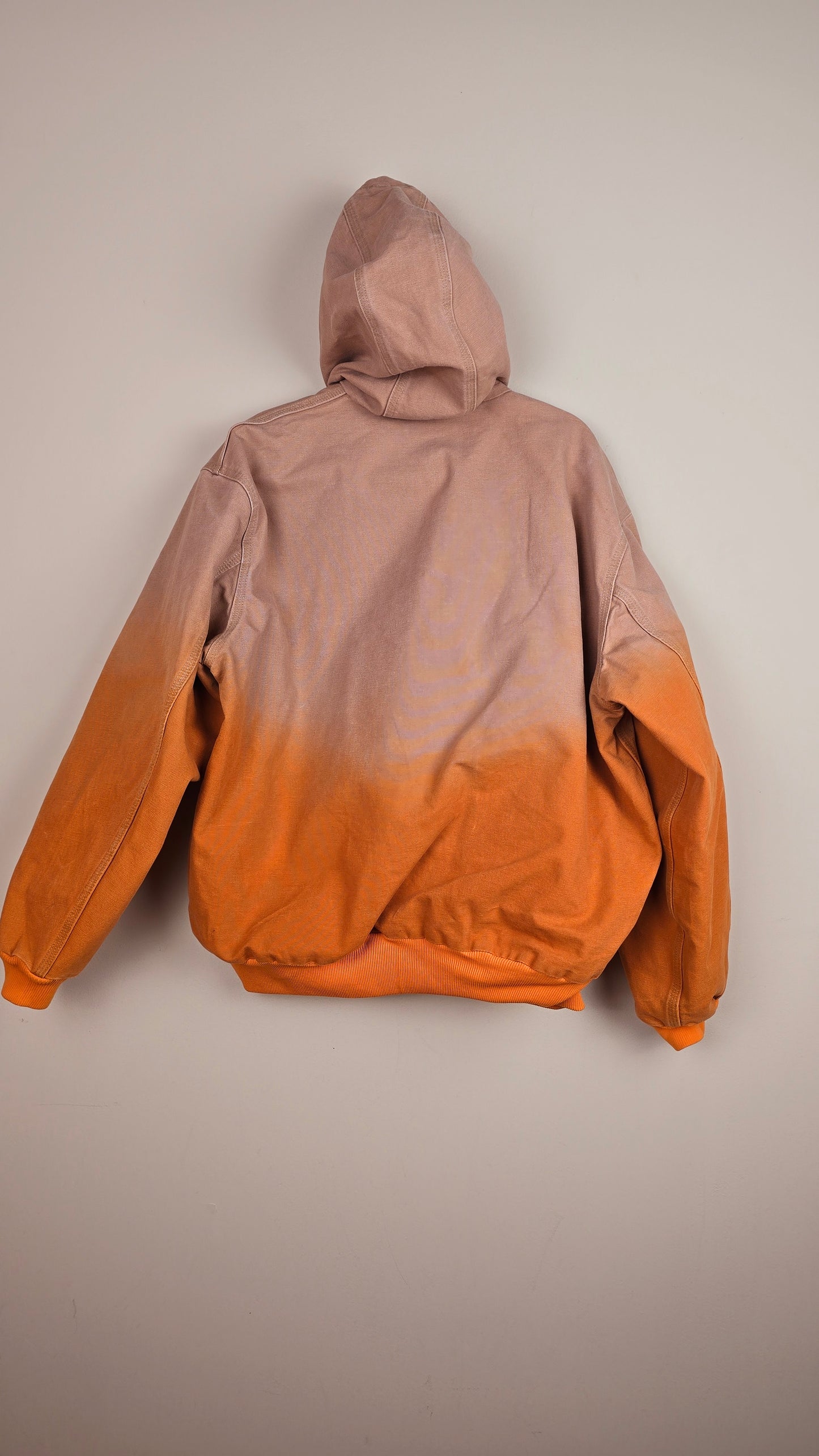 Vintage Carhartt x NY Hoodie Jacket | Ombre Orange | XL | 070