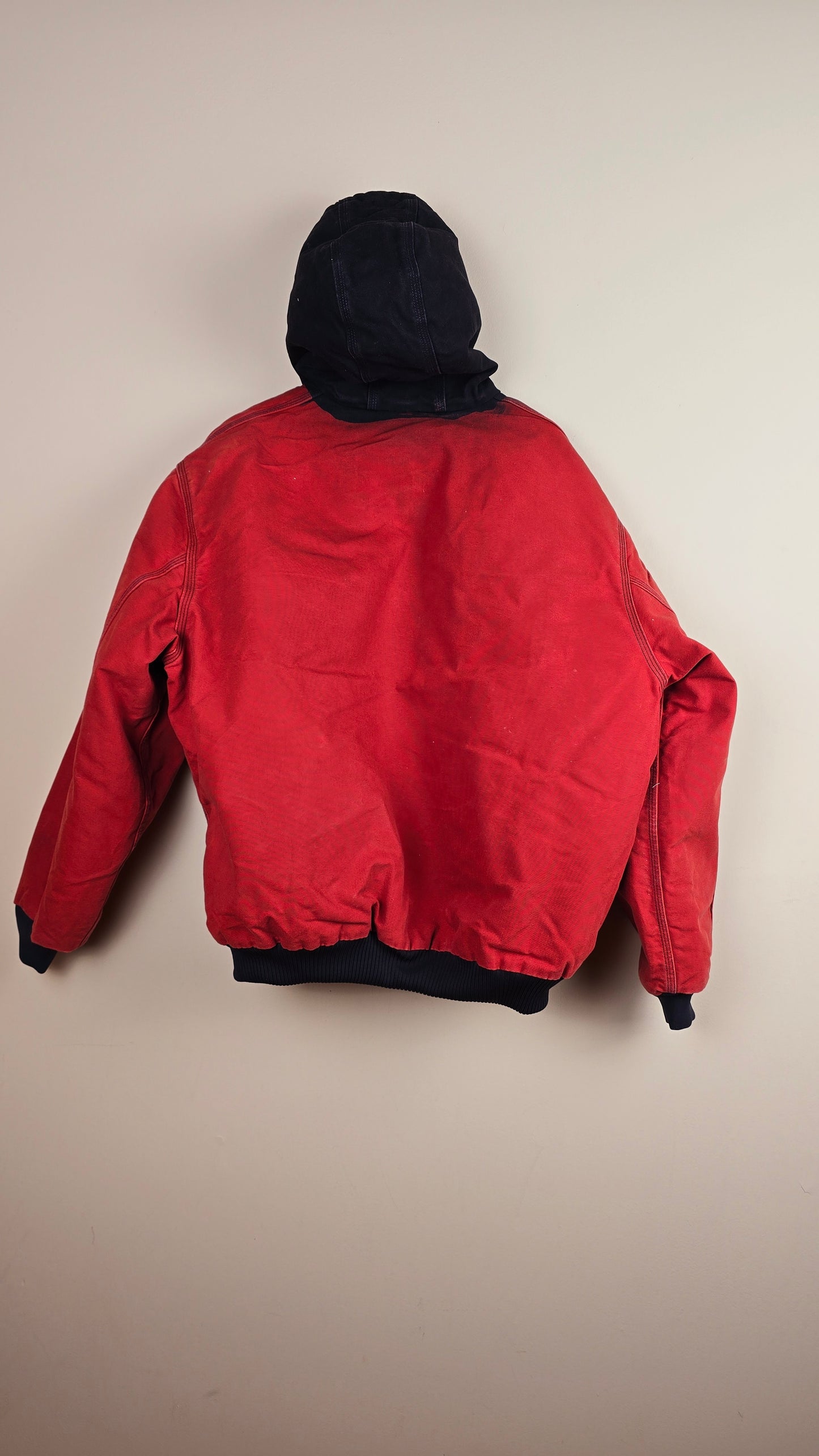 Vintage Carhartt x NY Hoodie Jacket | Red | 2XL | 072