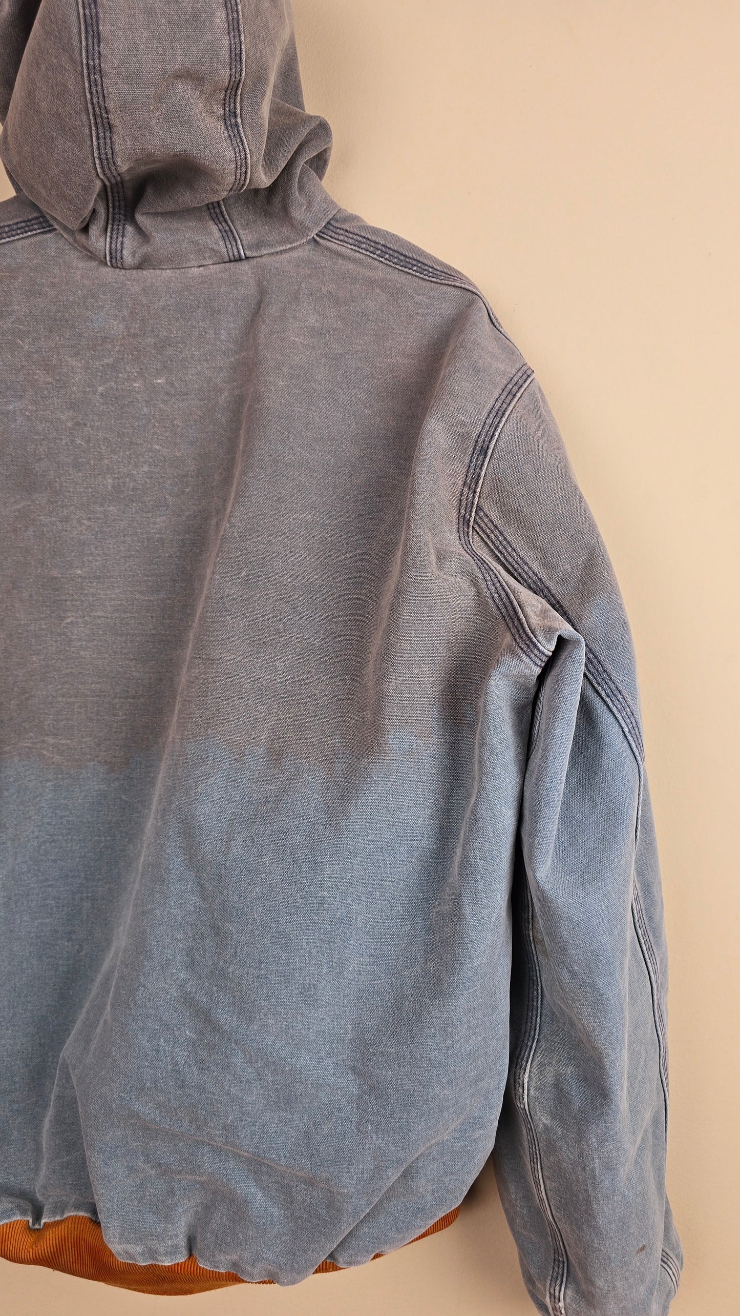 Vintage Carhartt x NY Hoodie Jacket | Denim Blue | L | 078