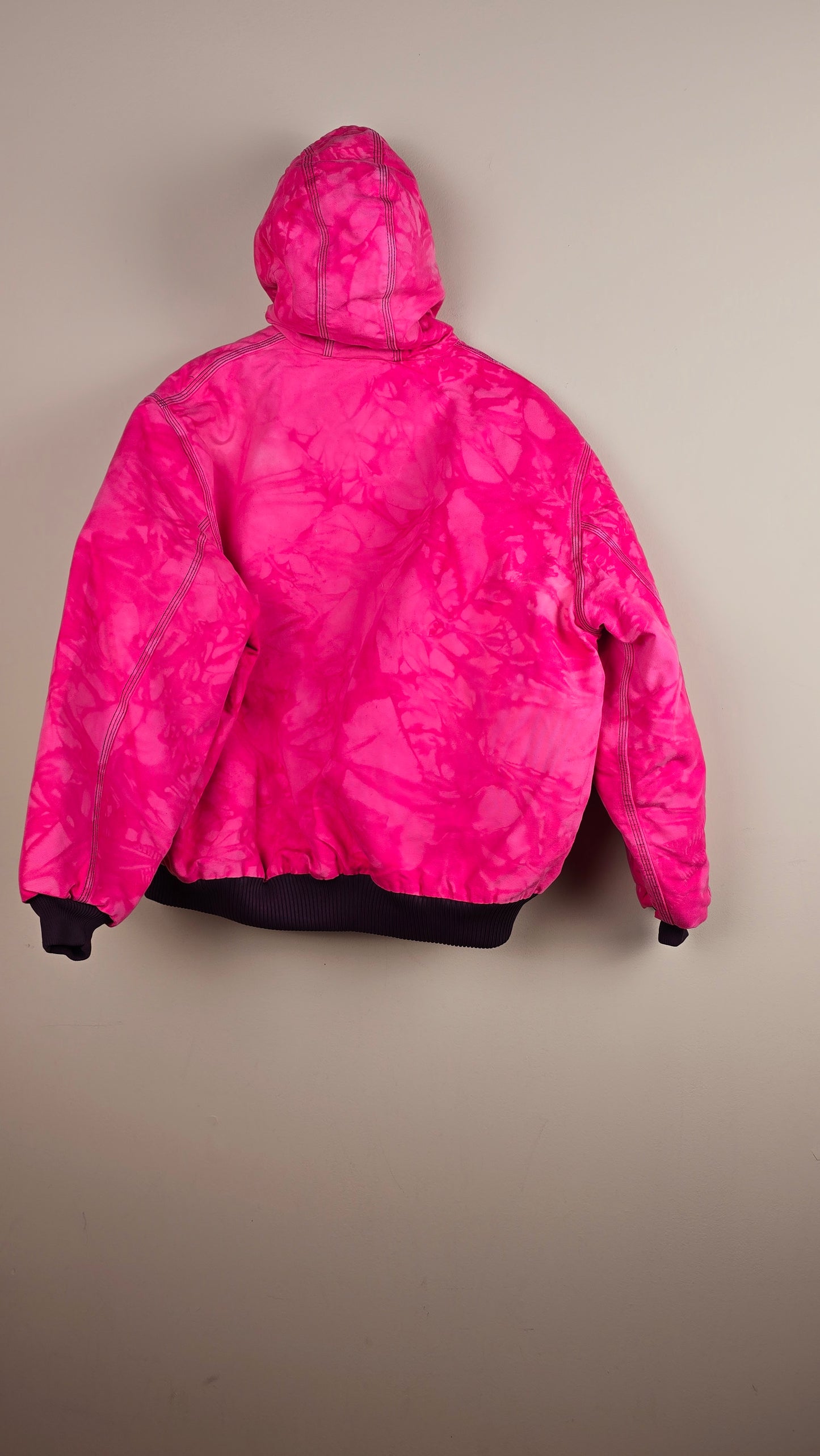 Vintage Carhartt x NY Hoodie Jacket | Camo Pink | XL | 083