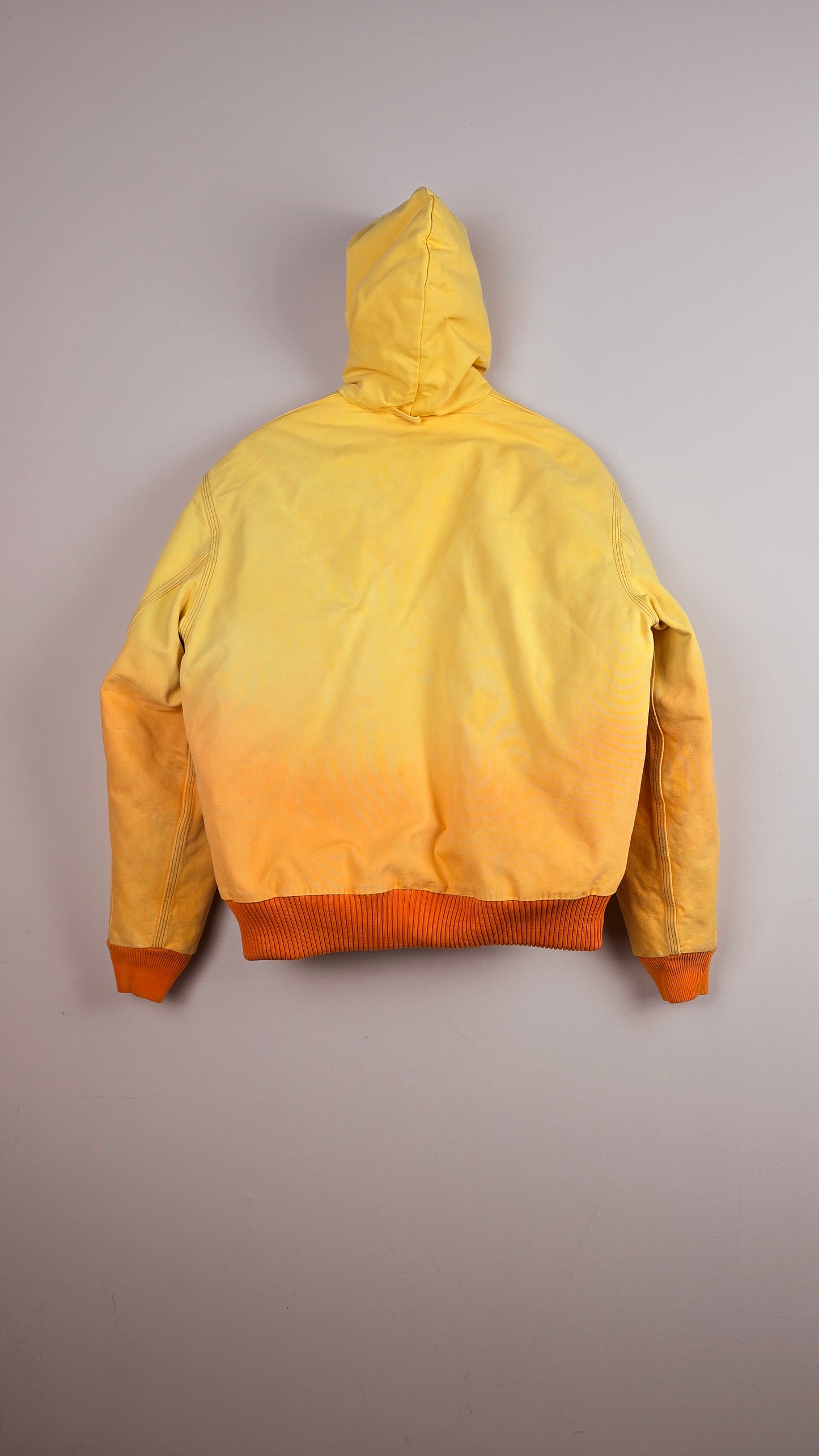 Vintage Carhartt x NY Hoodie Jacket | Ombre Yellow | L | 085