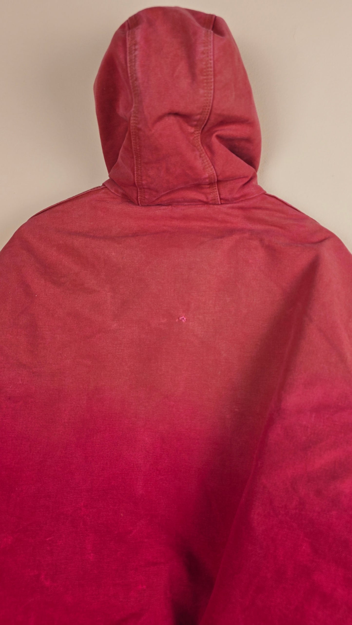 Vintage Carhartt x NY Hoodie Jacket | Ombre Red | L | 087