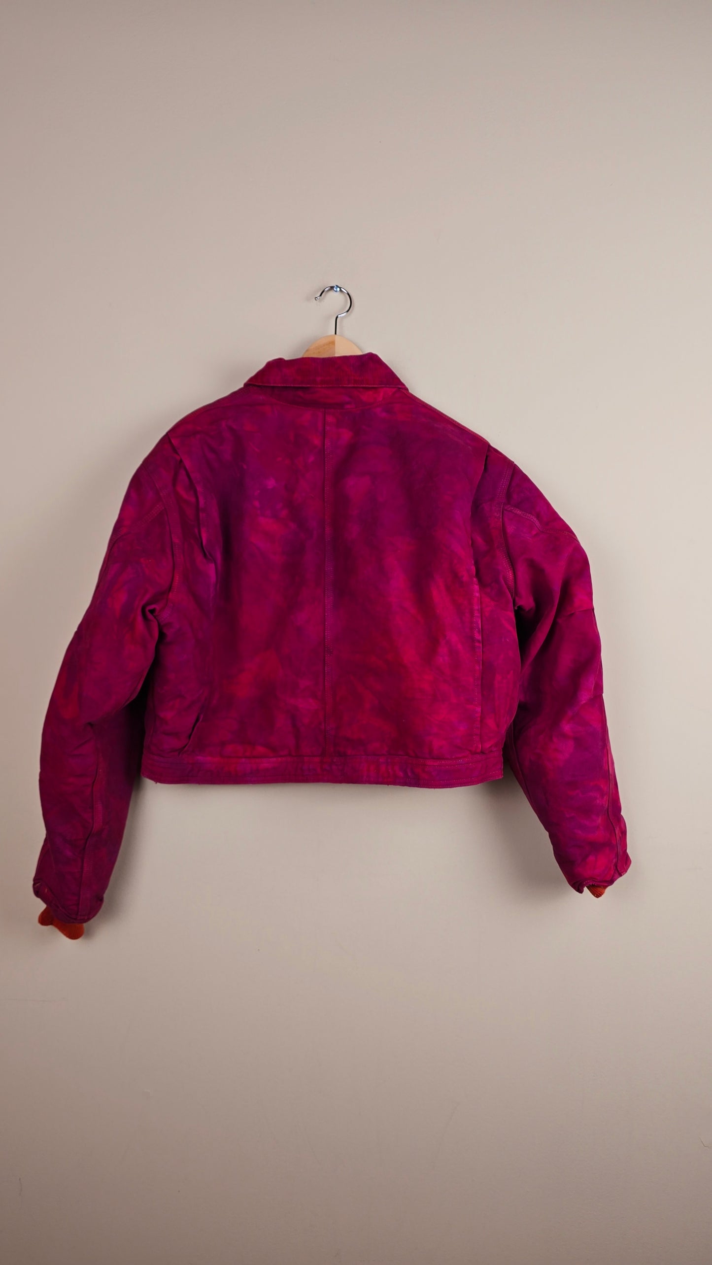 Vintage Carhartt X Detroit Cropped Jacket | Camo Red | Size XL | J009