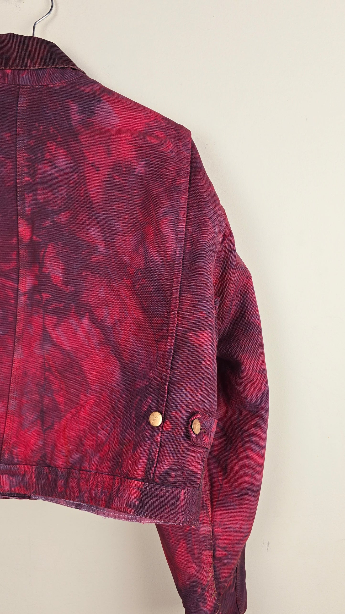 Vintage Carhartt X Detroit Cropped Jacket | Camo Red | Size L | J014