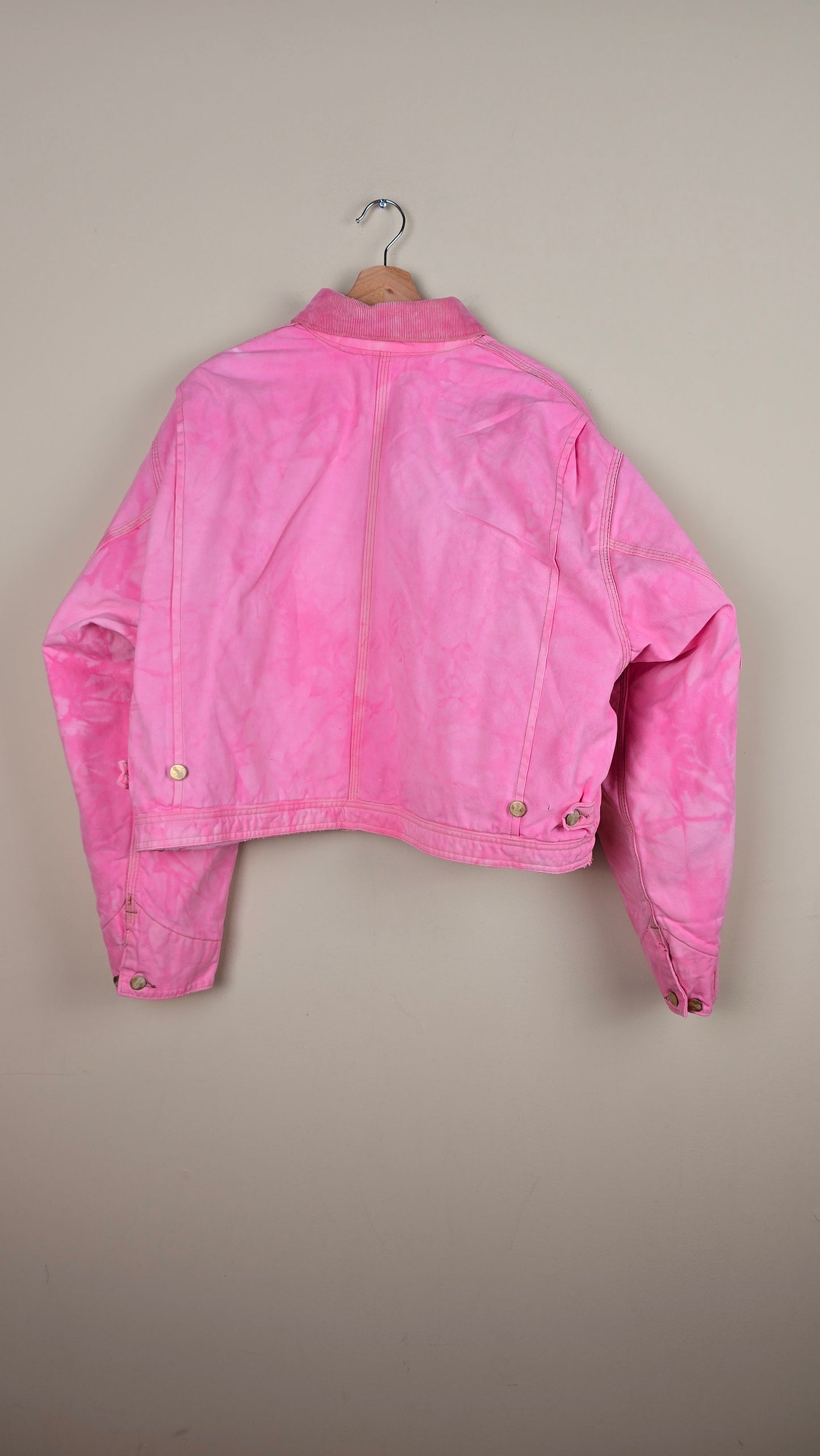 Vintage Carhartt X NY Yankees Cropped Jacket | Camo Pink | Size 2XL | J033