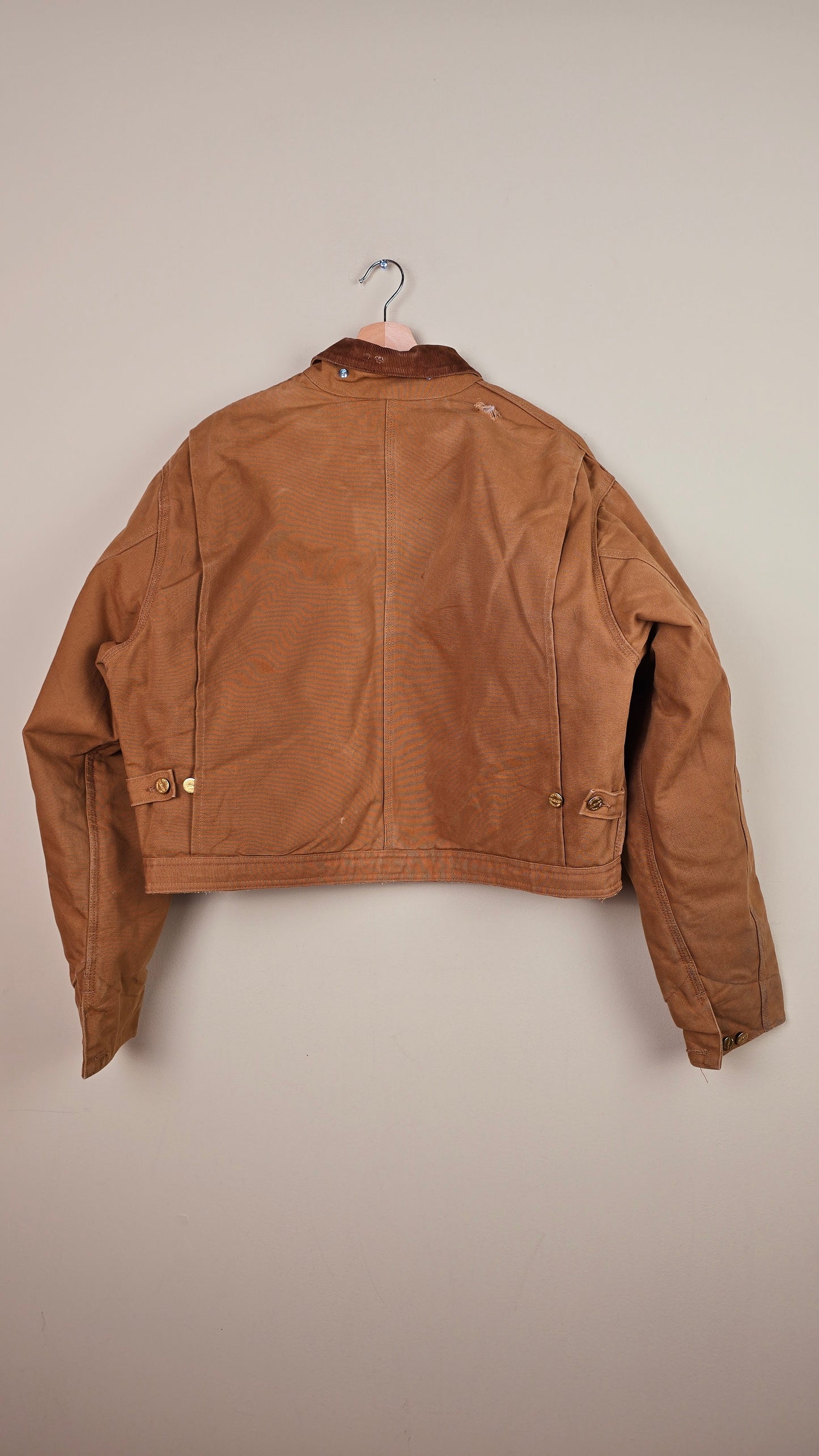 Vintage Carhartt X NY Yankees Cropped Jacket | Brown | XL | J040