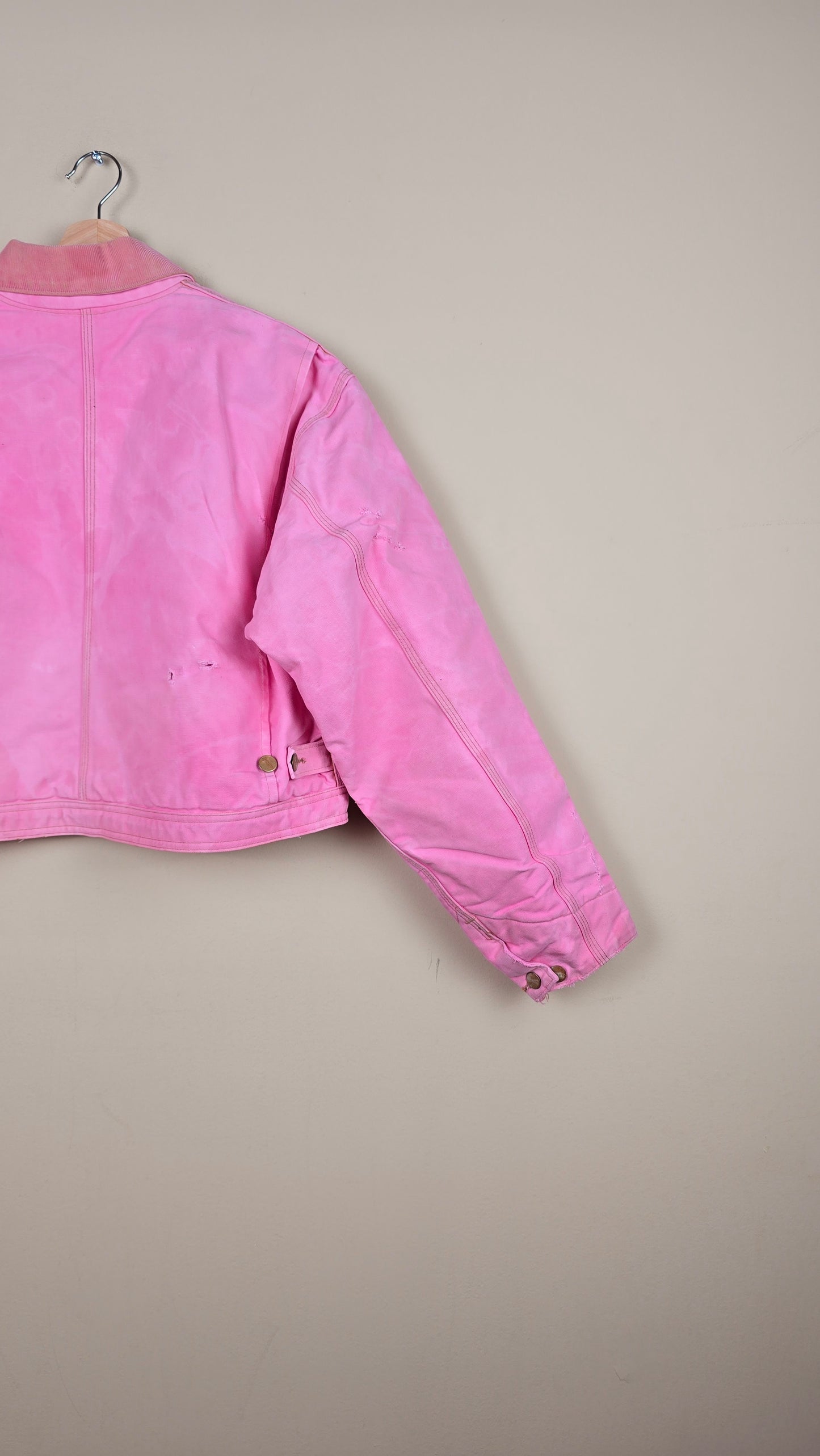 Vintage Carhartt X NY Yankees Cropped Jacket | Pink | M | J051