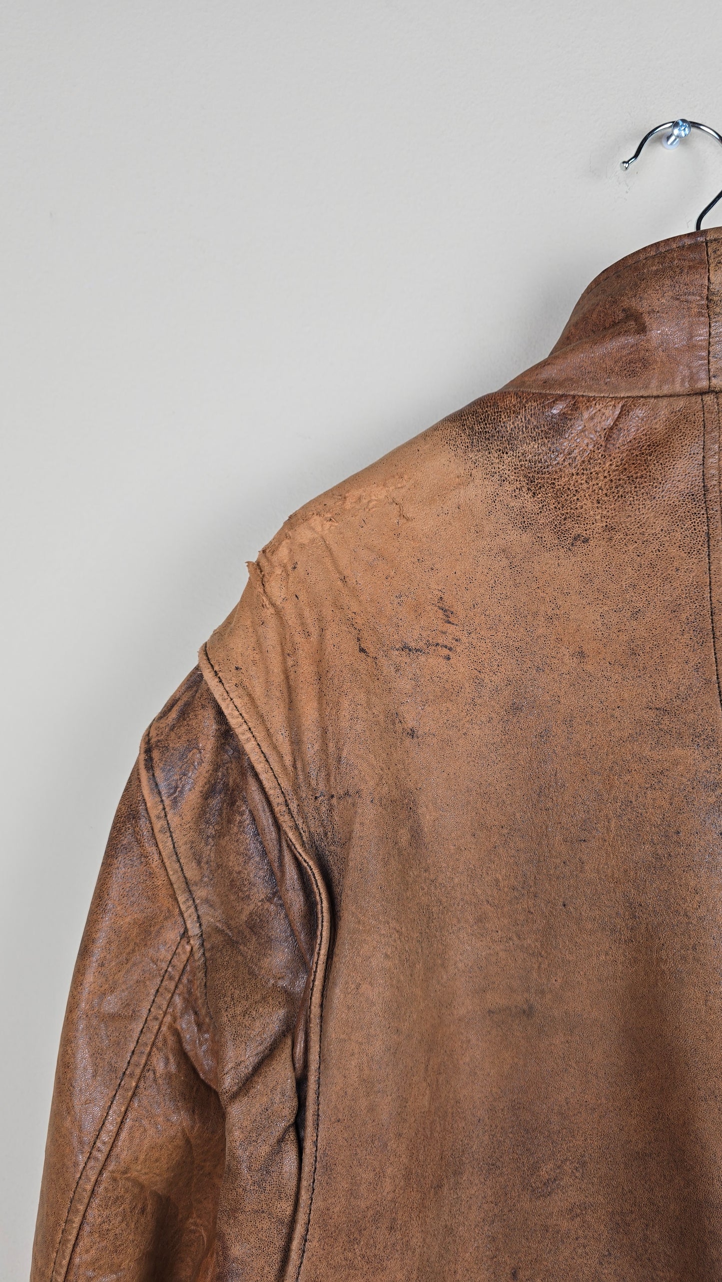 Vintage NY Brown Leather Jacket | M | L16