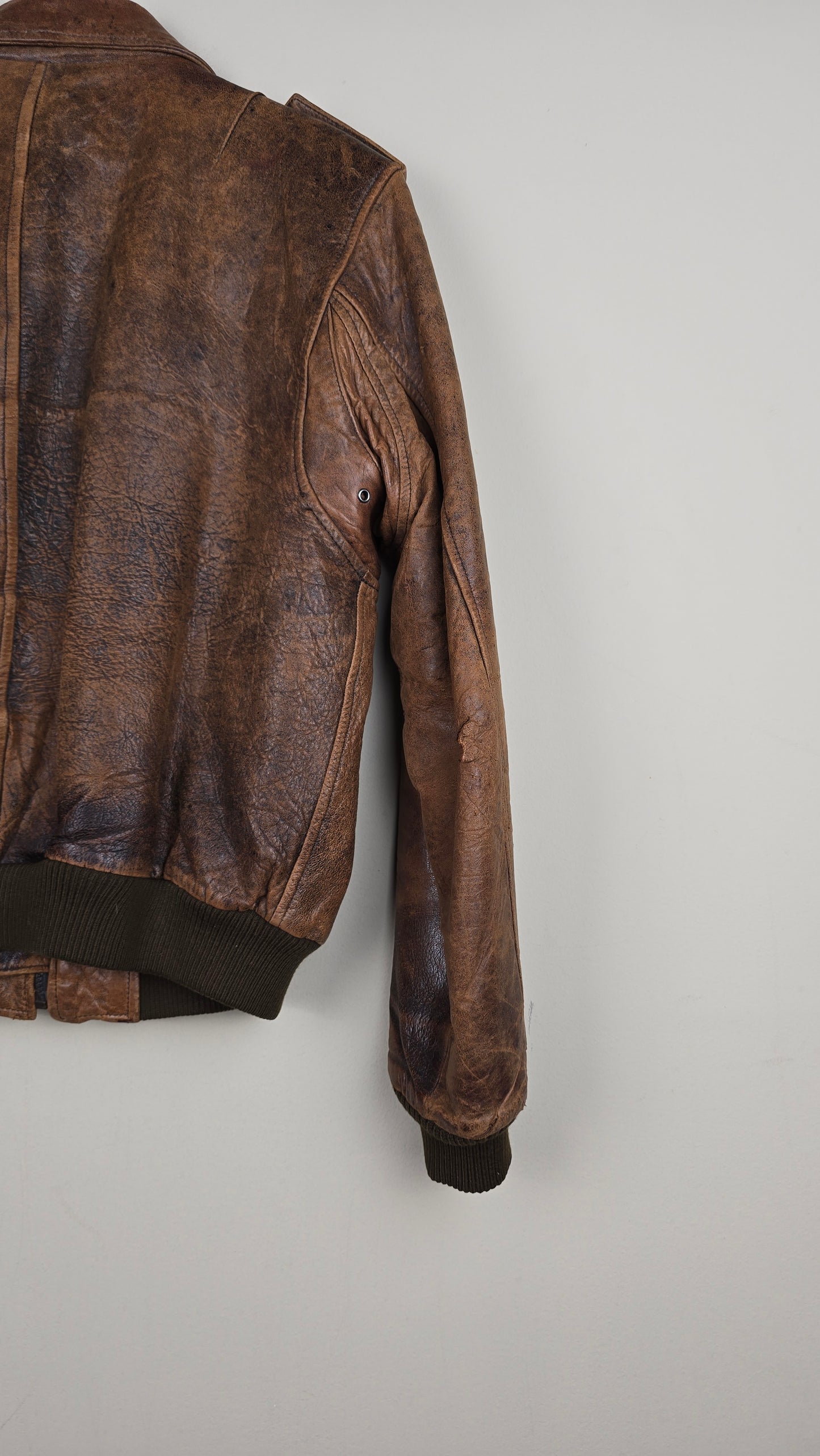 Vintage NY Brown Leather Jacket | M | L18