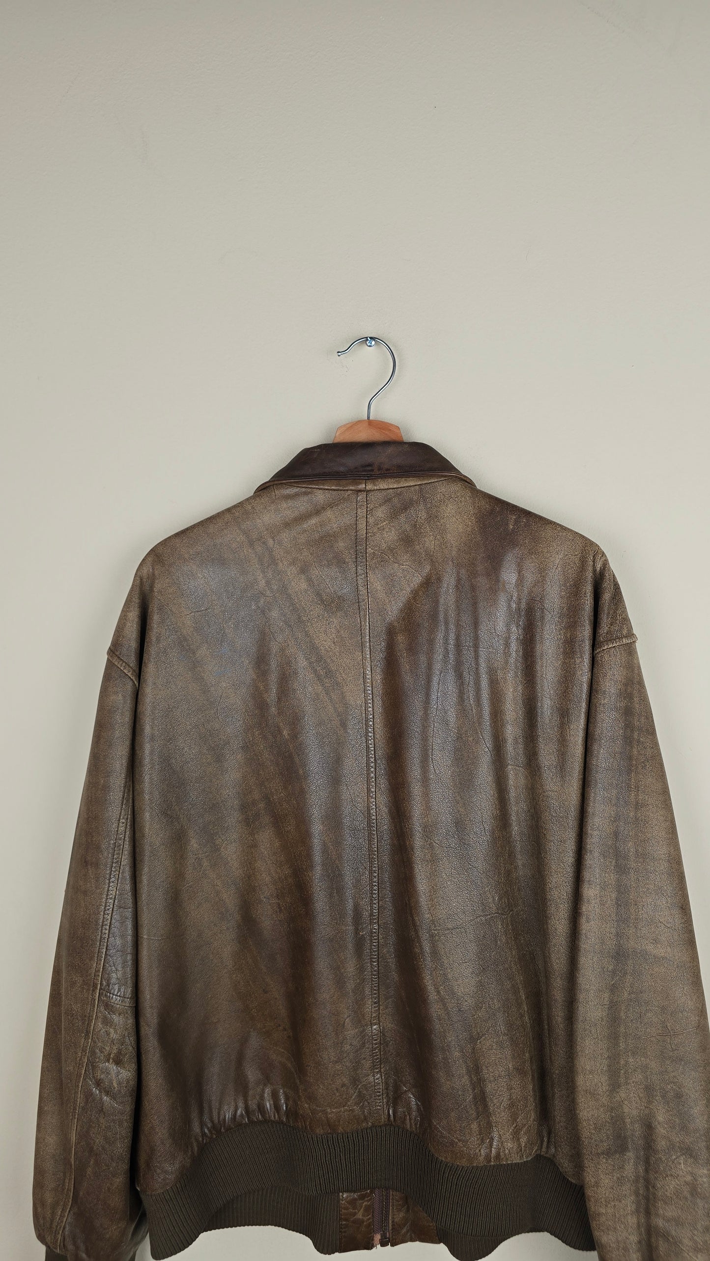 Vintage NY Brown Leather Jacket | L | L22
