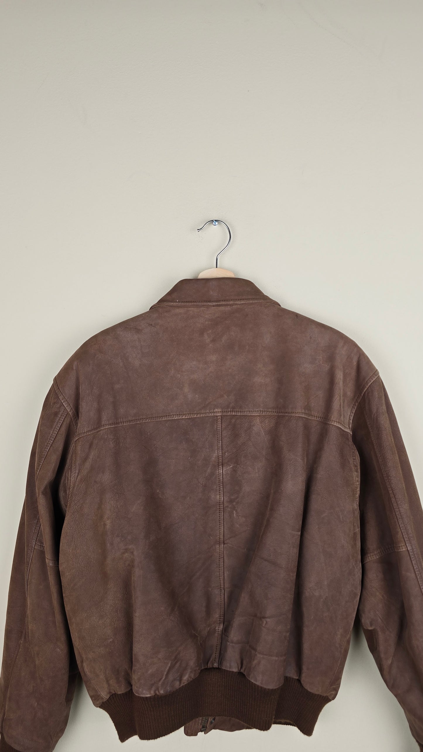 Vintage NY Brown Leather Jacket | M | L24