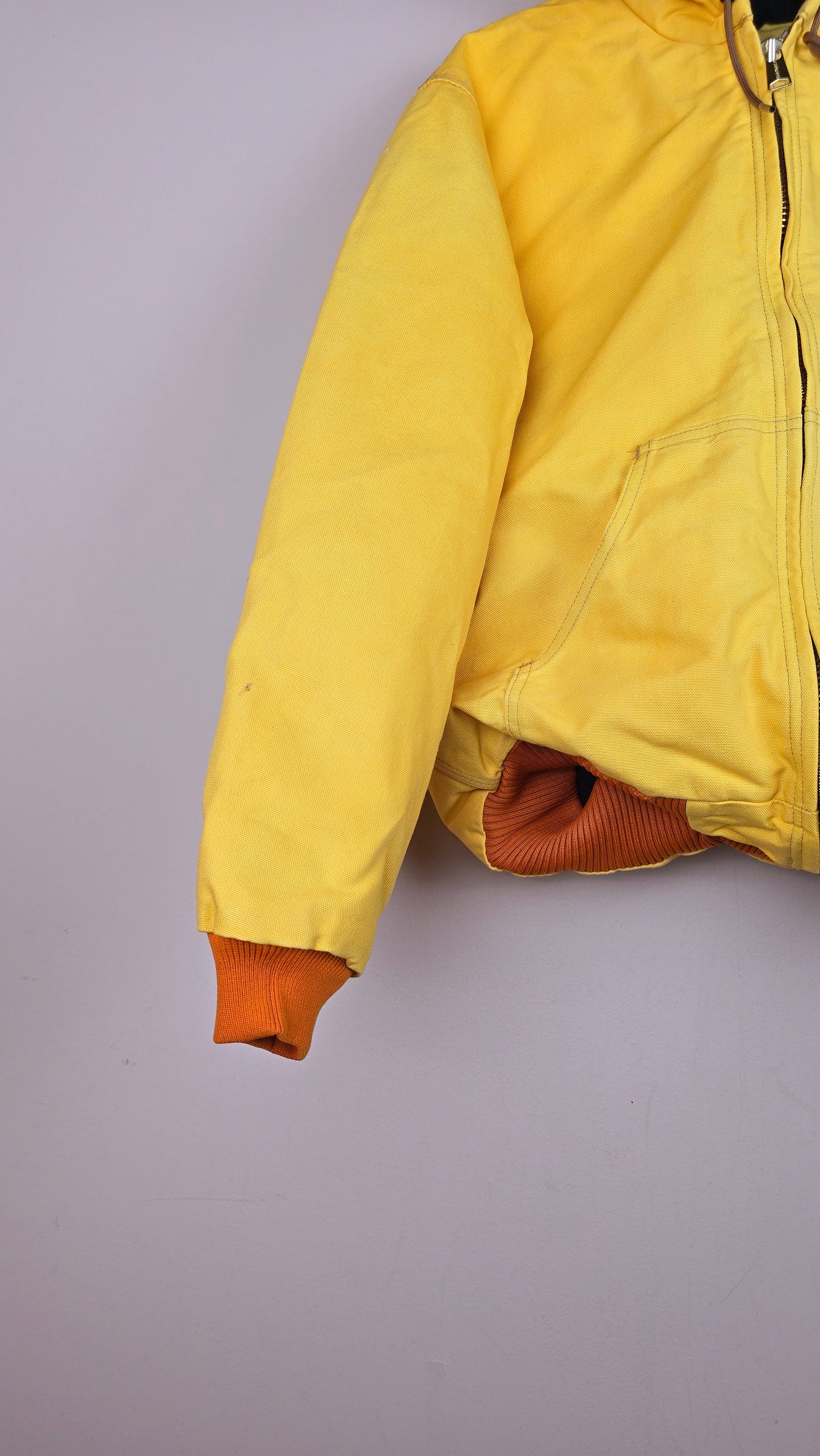 Vintage Carhartt x NY Hoodie Jacket | Mustard Yellow| S | H28