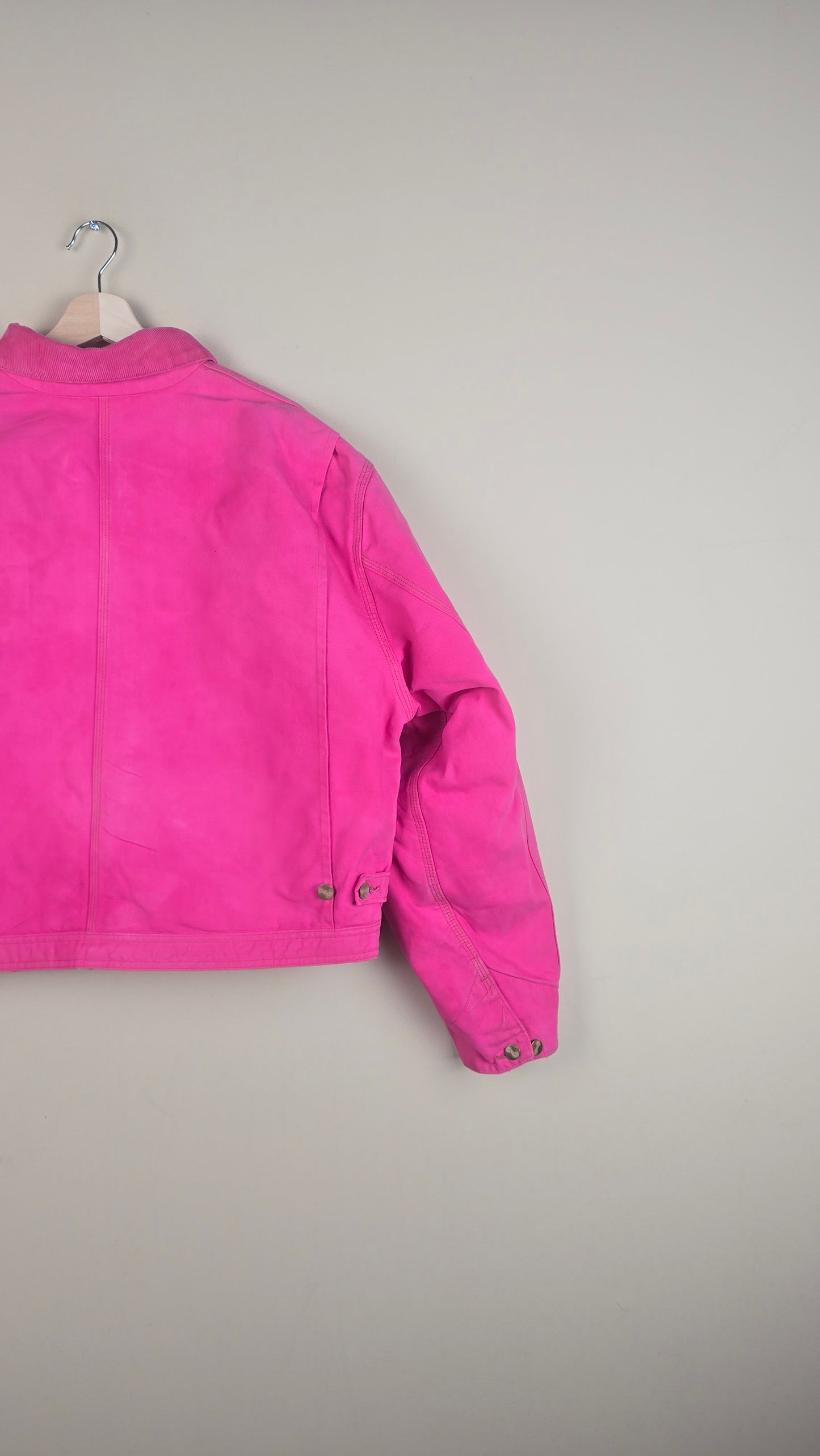 Vintage Carhartt X NY Yankees Cropped Jacket | Hot Pink | Size 2XL | OP20