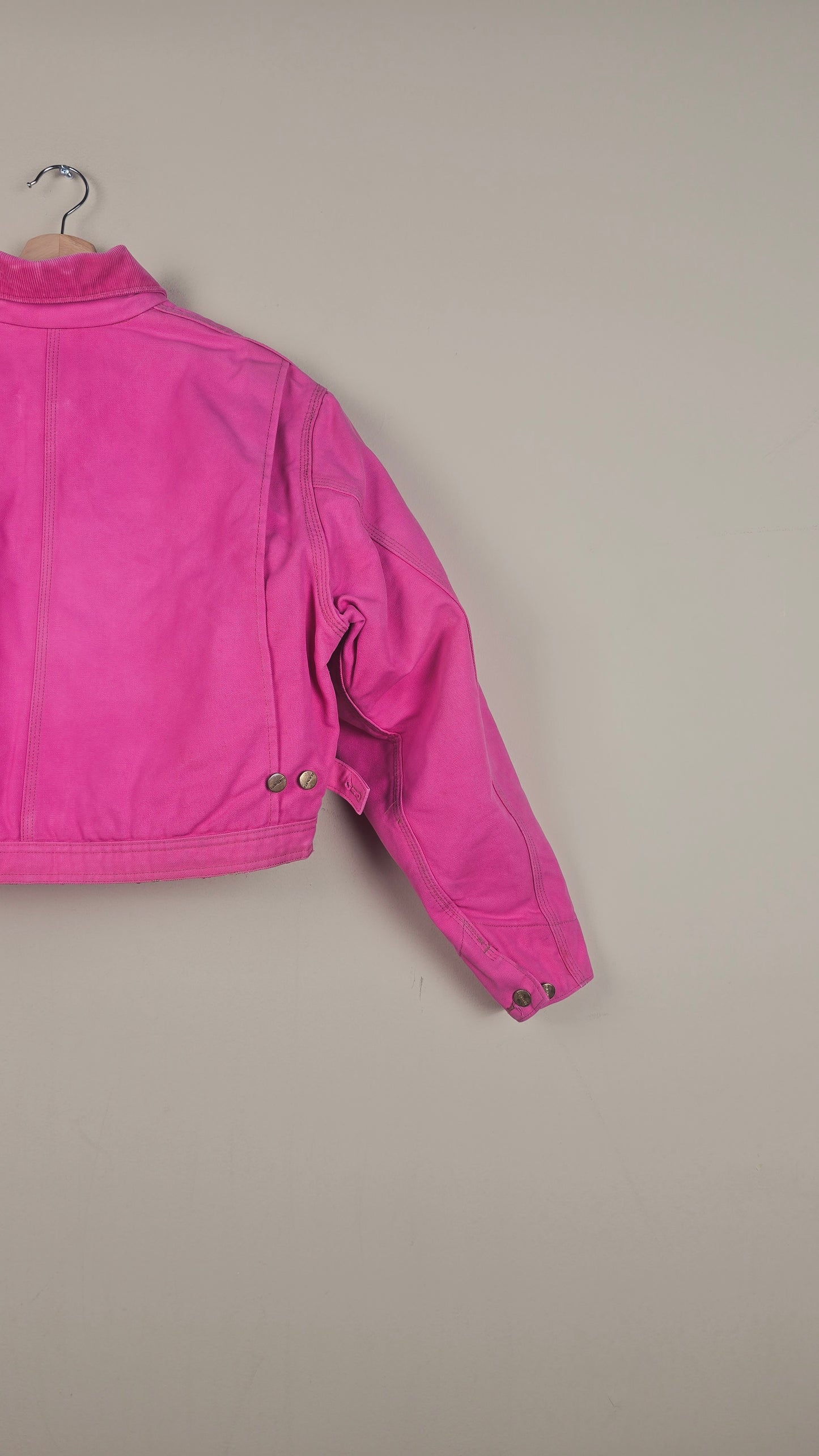 Vintage Carhartt X NY Yankees Cropped Jacket | Hot Pink | Size M/L | OP24