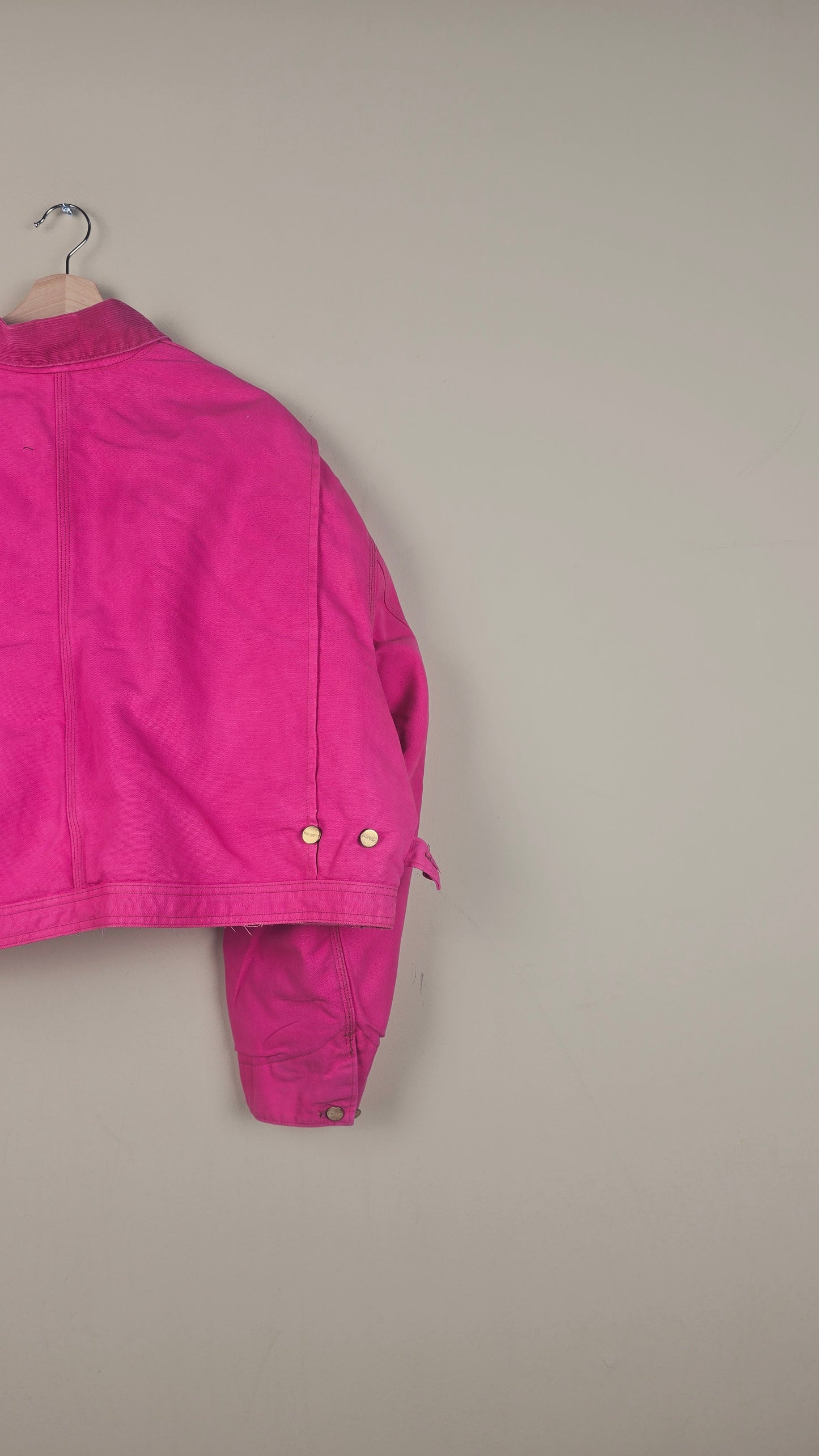 Vintage Carhartt X NY Yankees Cropped Jacket | Hot Pink | Size 3XL | OP26