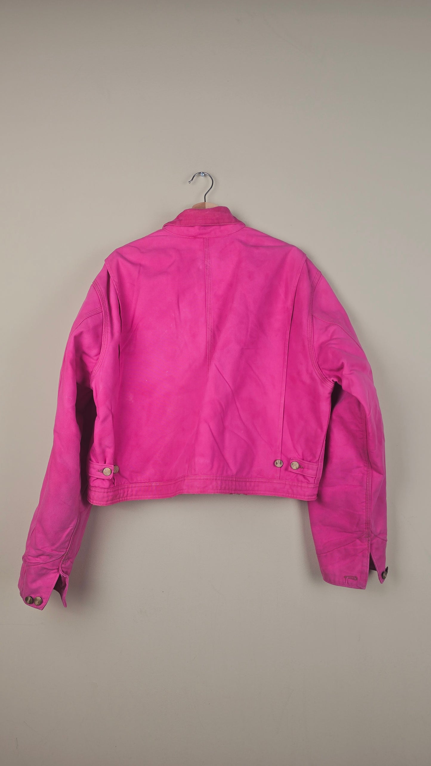 Vintage Carhartt X NY Yankees Cropped Jacket | Hot Pink | Size xL | OP29