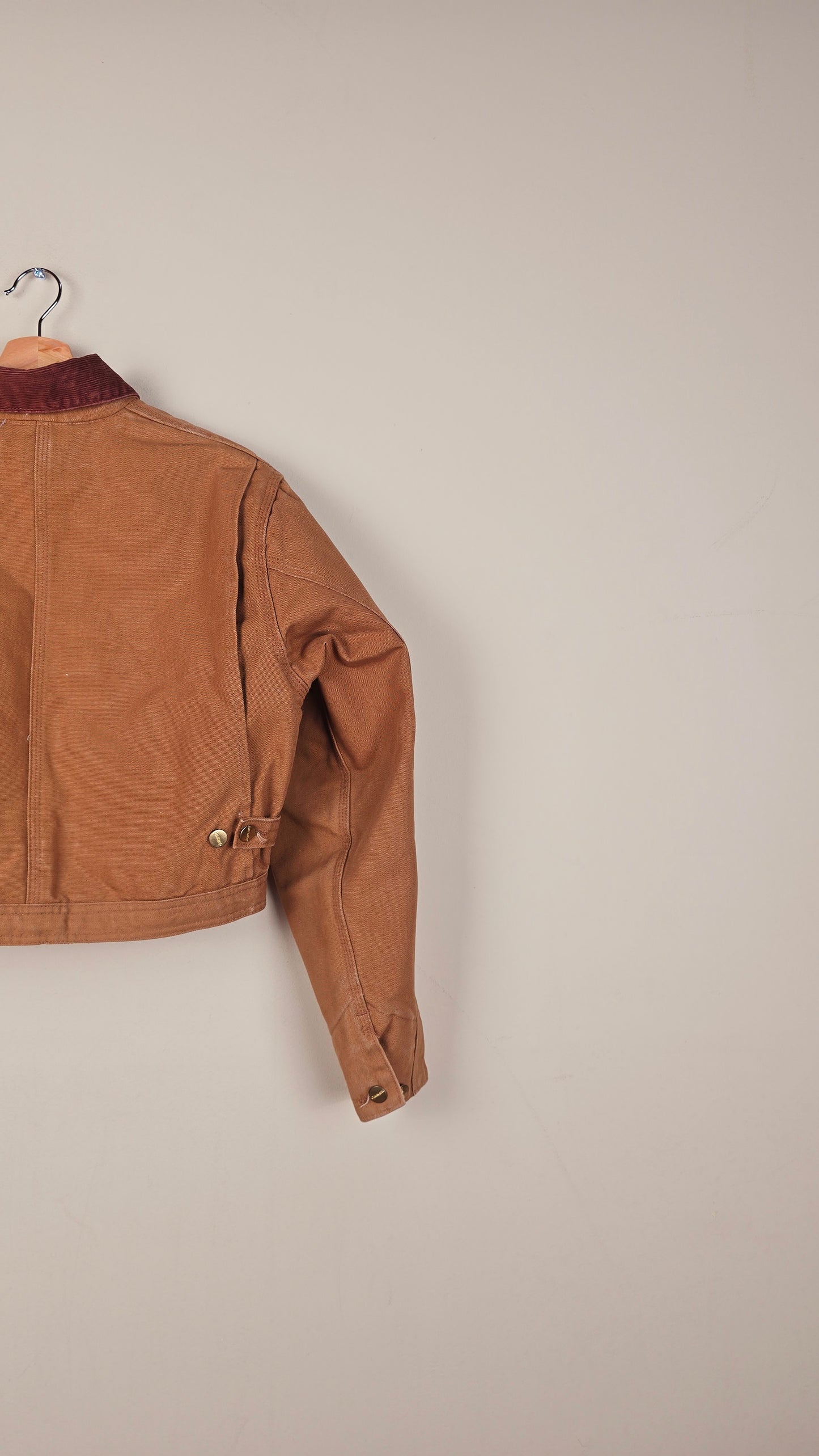Vintage Carhartt X NY Yankees Cropped Jacket | Brown | Size S| OB8