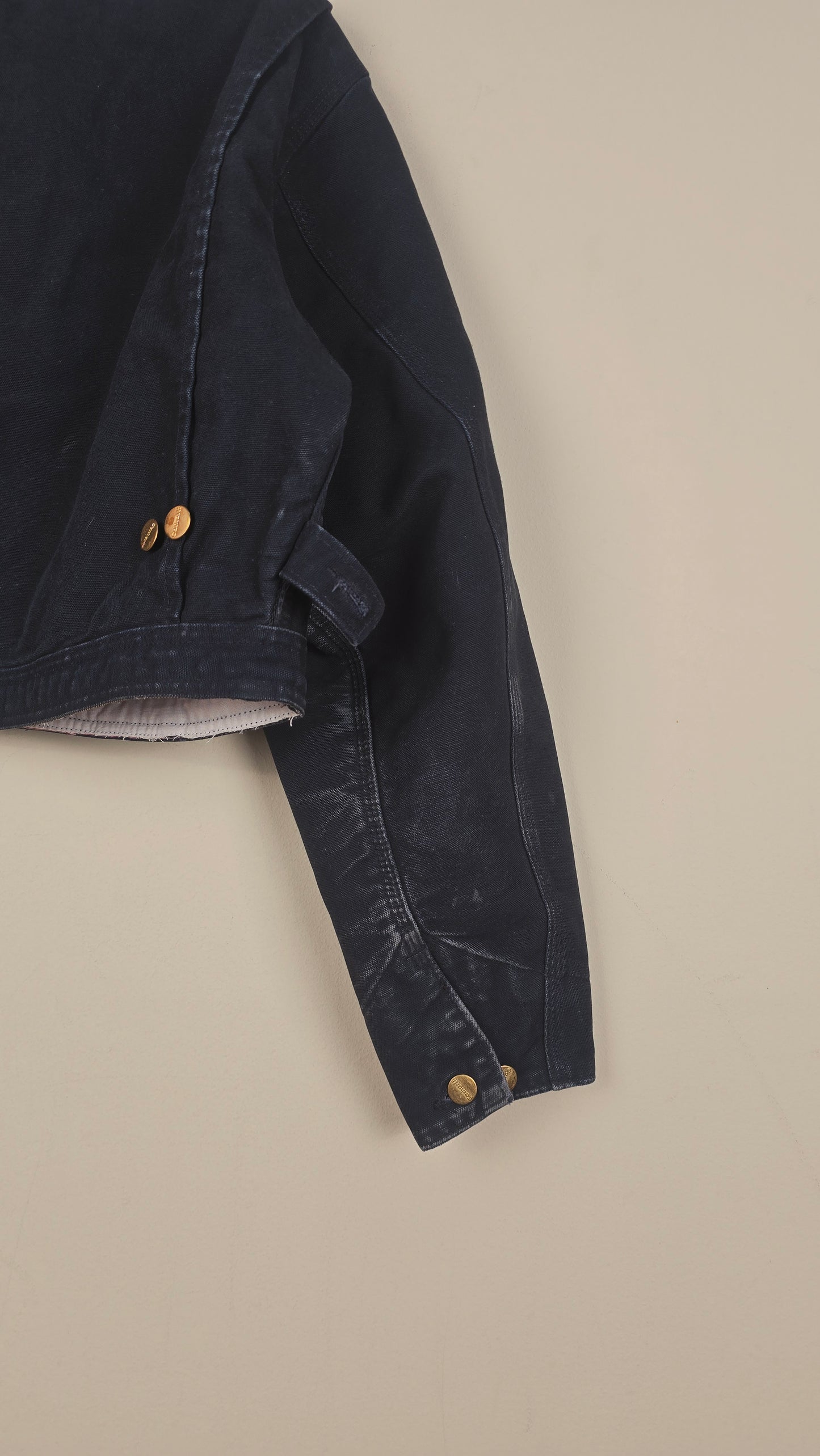 Vintage Carhartt X NY Yankees Cropped Jacket | Black | Size M | OBL3