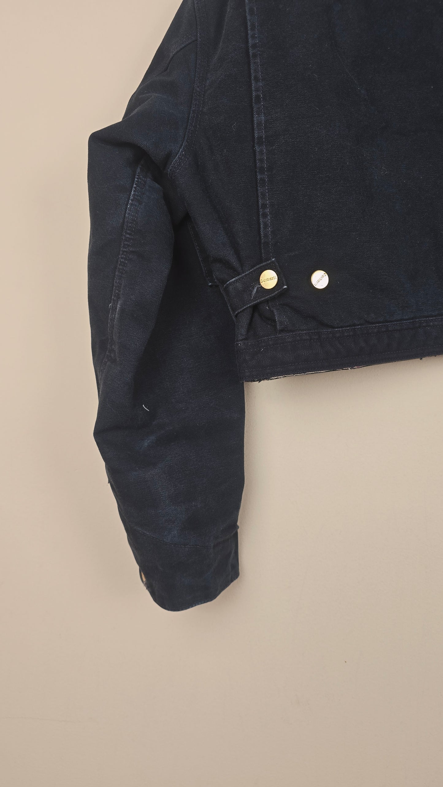 Vintage Carhartt X NY Yankees Cropped Jacket | Black | Size M | OBL6