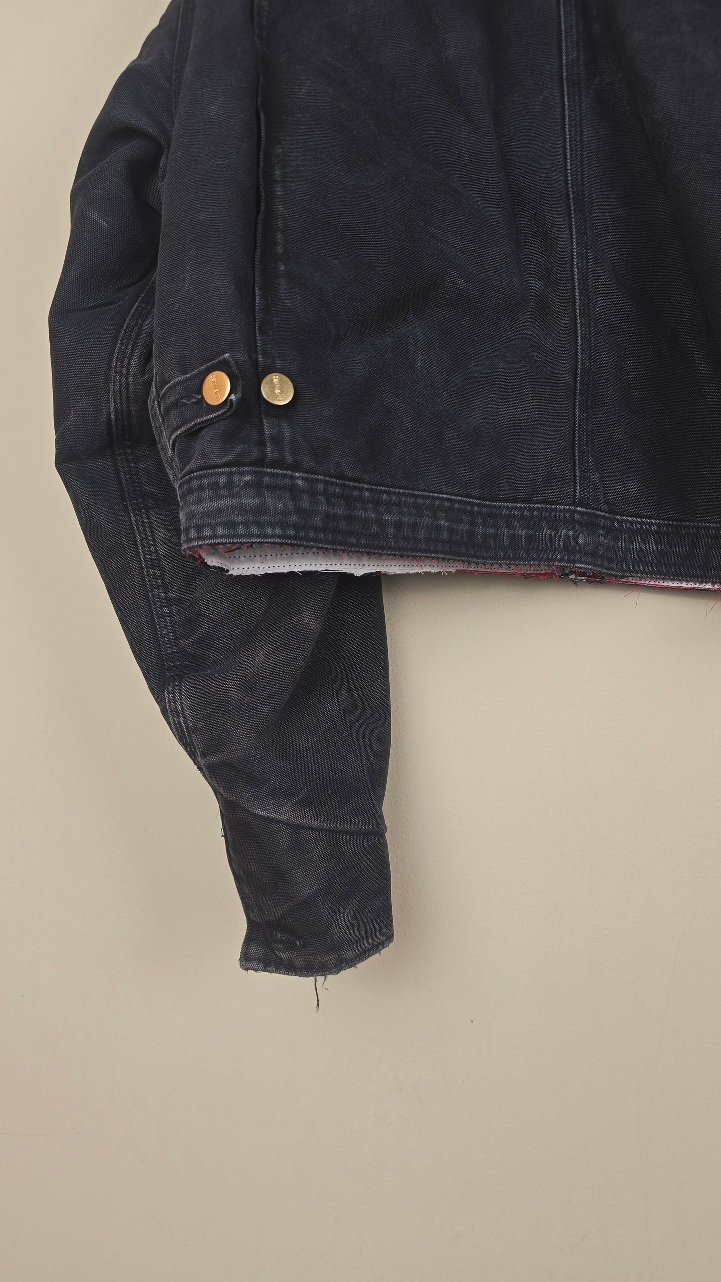 Vintage Carhartt X NY Yankees Cropped Jacket | Black | Size M | OBL8