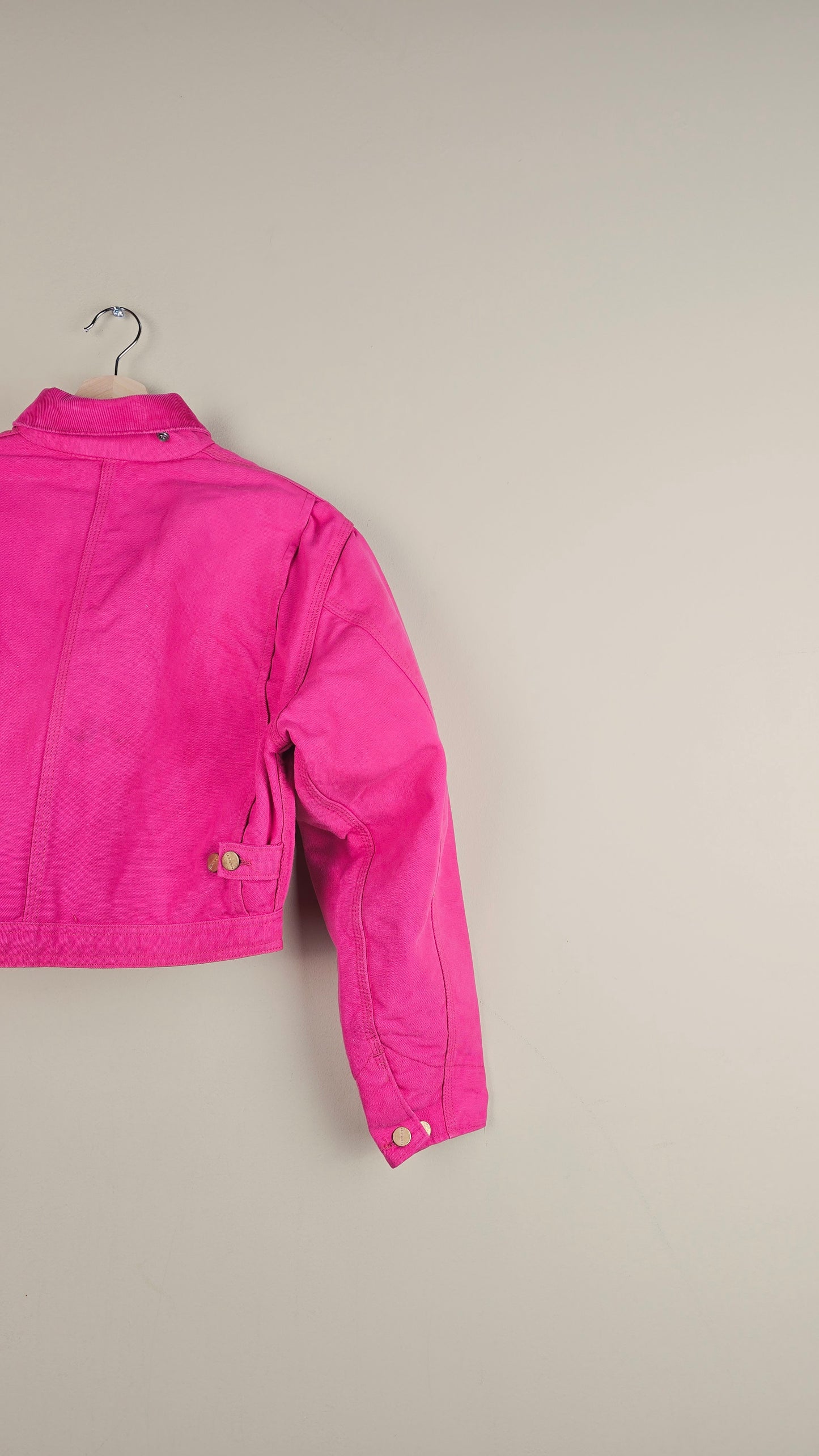 Vintage Carhartt X NY Yankees Cropped Jacket | Hot Pink | Size XS | OP35