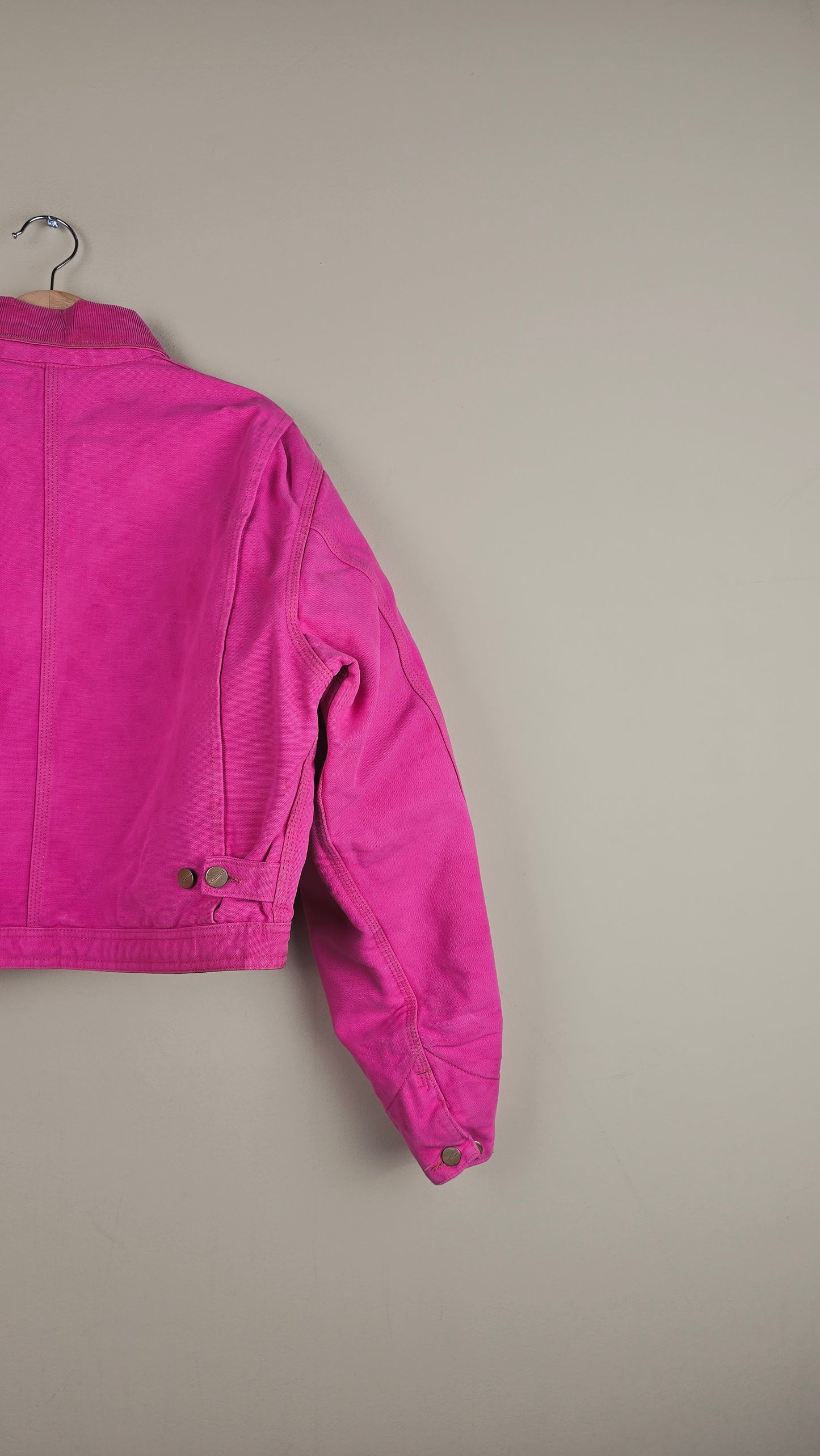 Vintage Carhartt X NY Yankees Cropped Jacket | Hot Pink | Size M | OP37