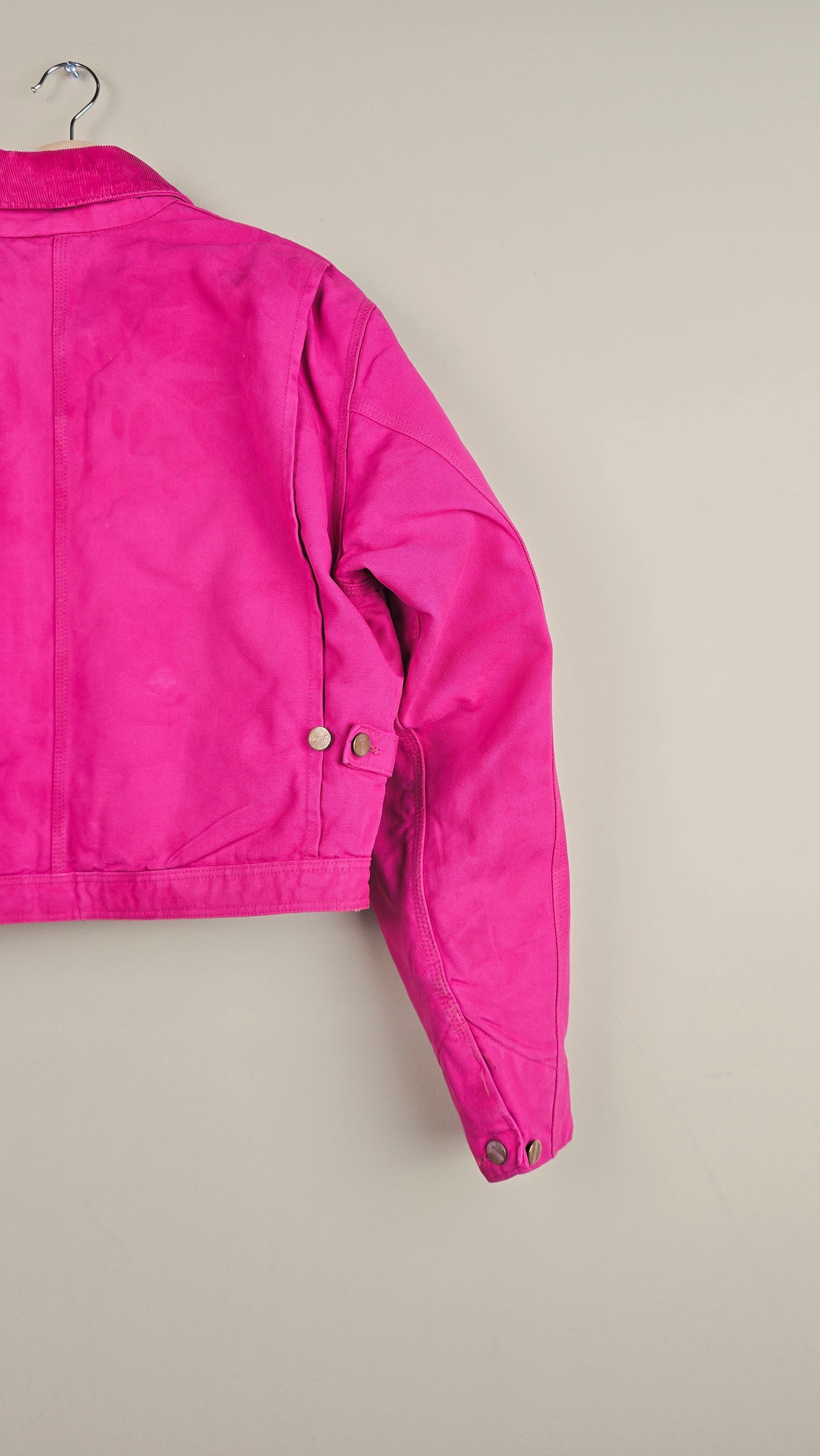 Vintage Carhartt X NY Yankees Cropped Jacket | Hot Pink | Size M | OP39