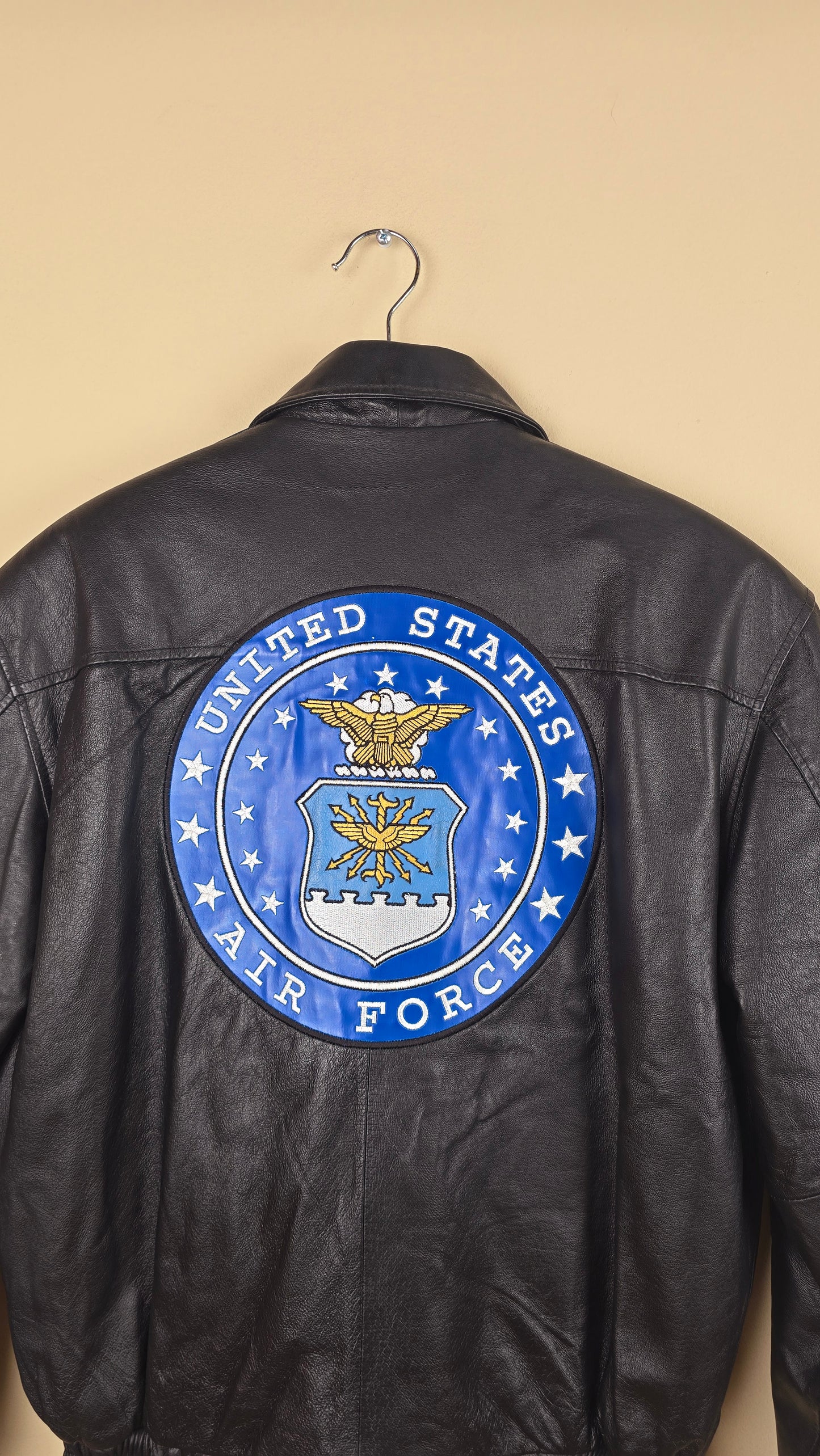 Vintage US Airforce Leather Jacket (Size S) | VET04