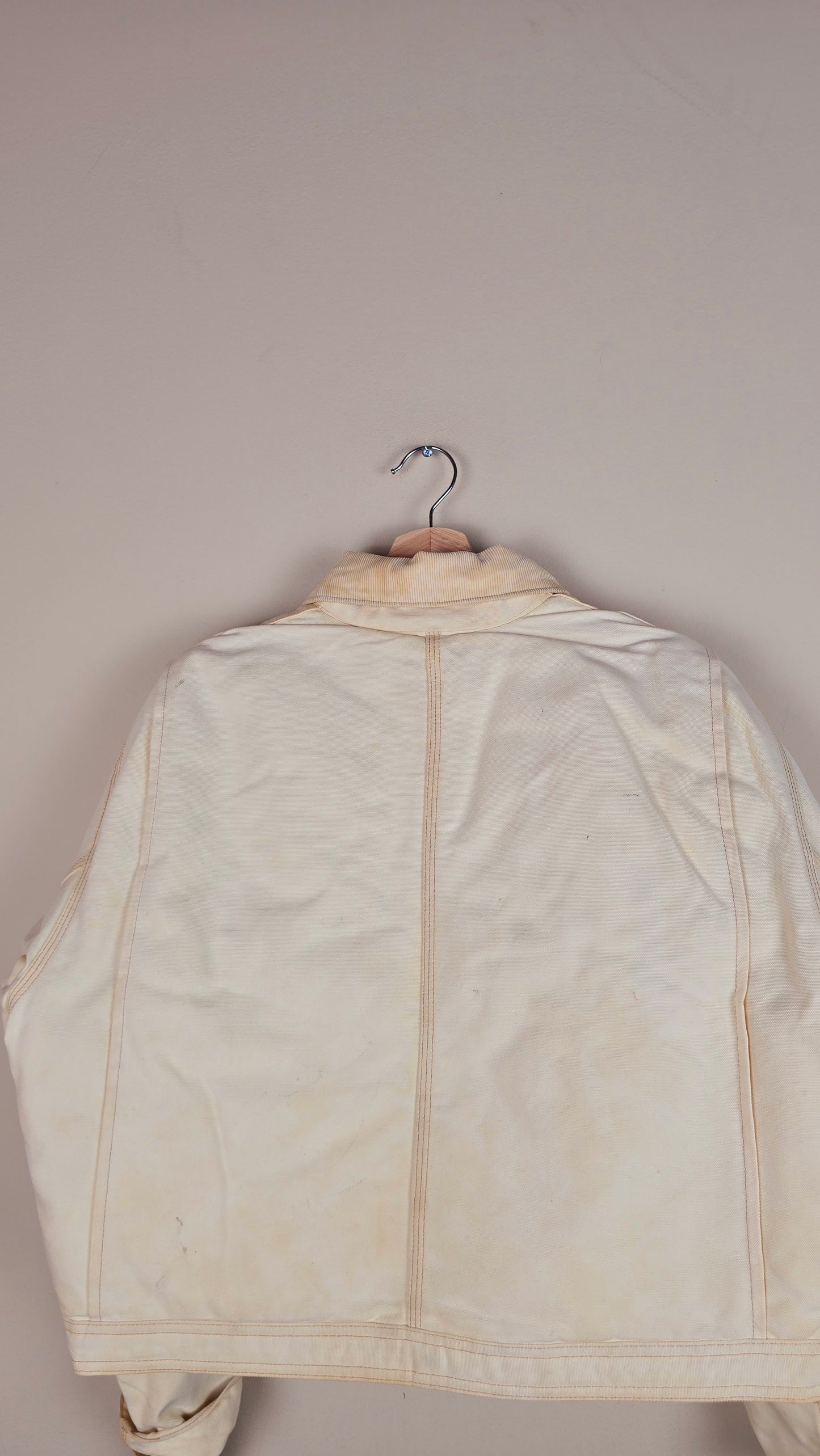 Vintage Carhartt X NY Yankees Cropped Jacket | Beige | Size M | 020