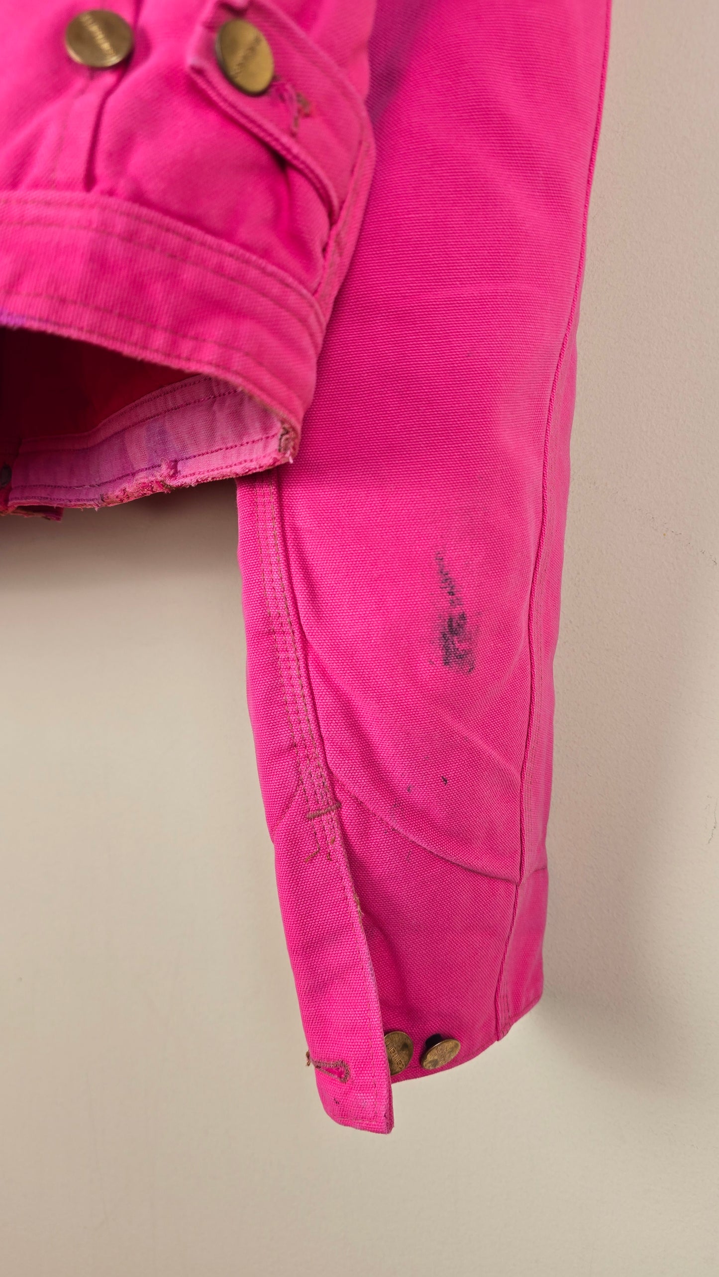 Vintage Carhartt X NY Yankees Cropped Jacket | Pink | Size XL | 057