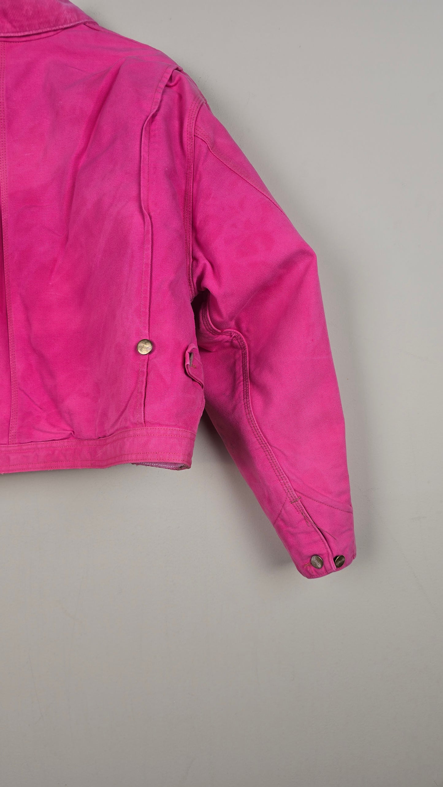 Vintage Carhartt X NY Yankees Cropped Jacket | Pink | Size XL | 059