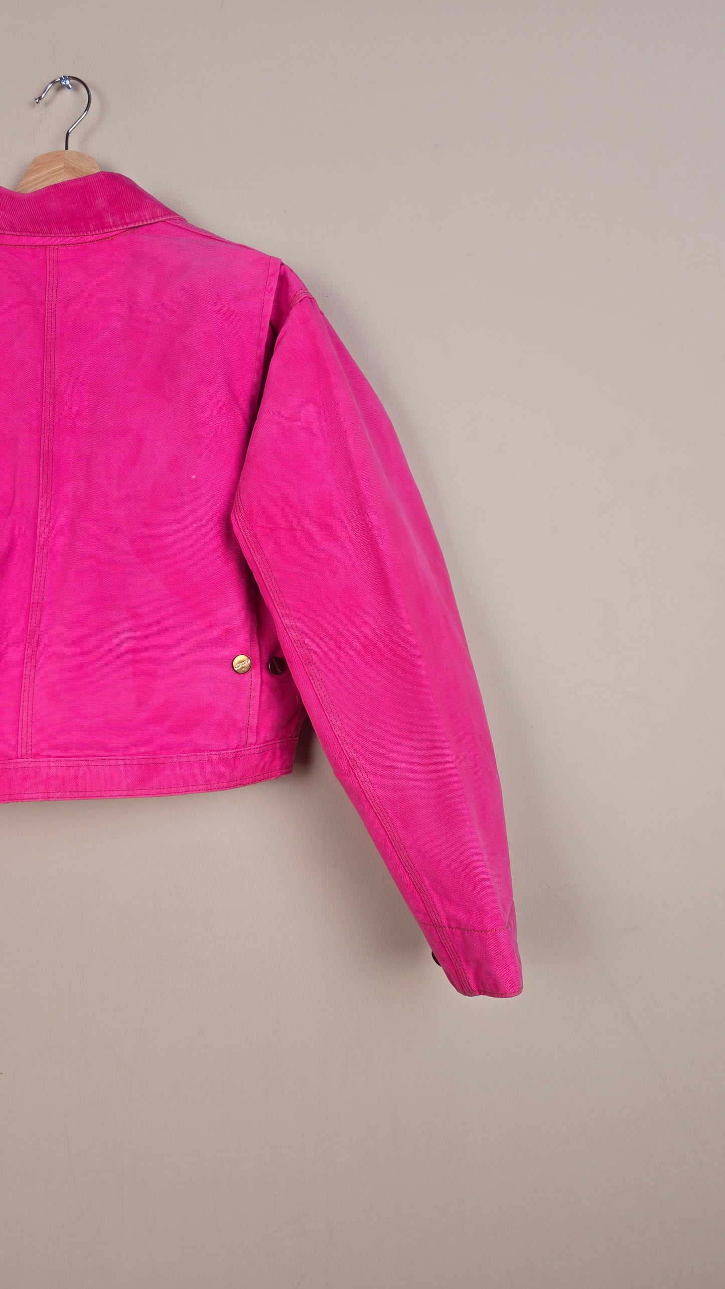 Vintage Carhartt X NY Yankees Cropped Jacket | Pink | Size M | 080