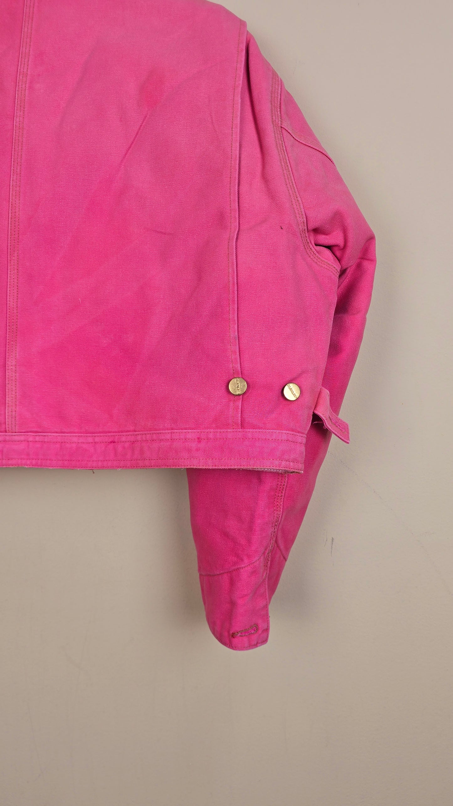 Vintage Carhartt X NY Yankees Cropped Jacket | Pink | Size XL | 081