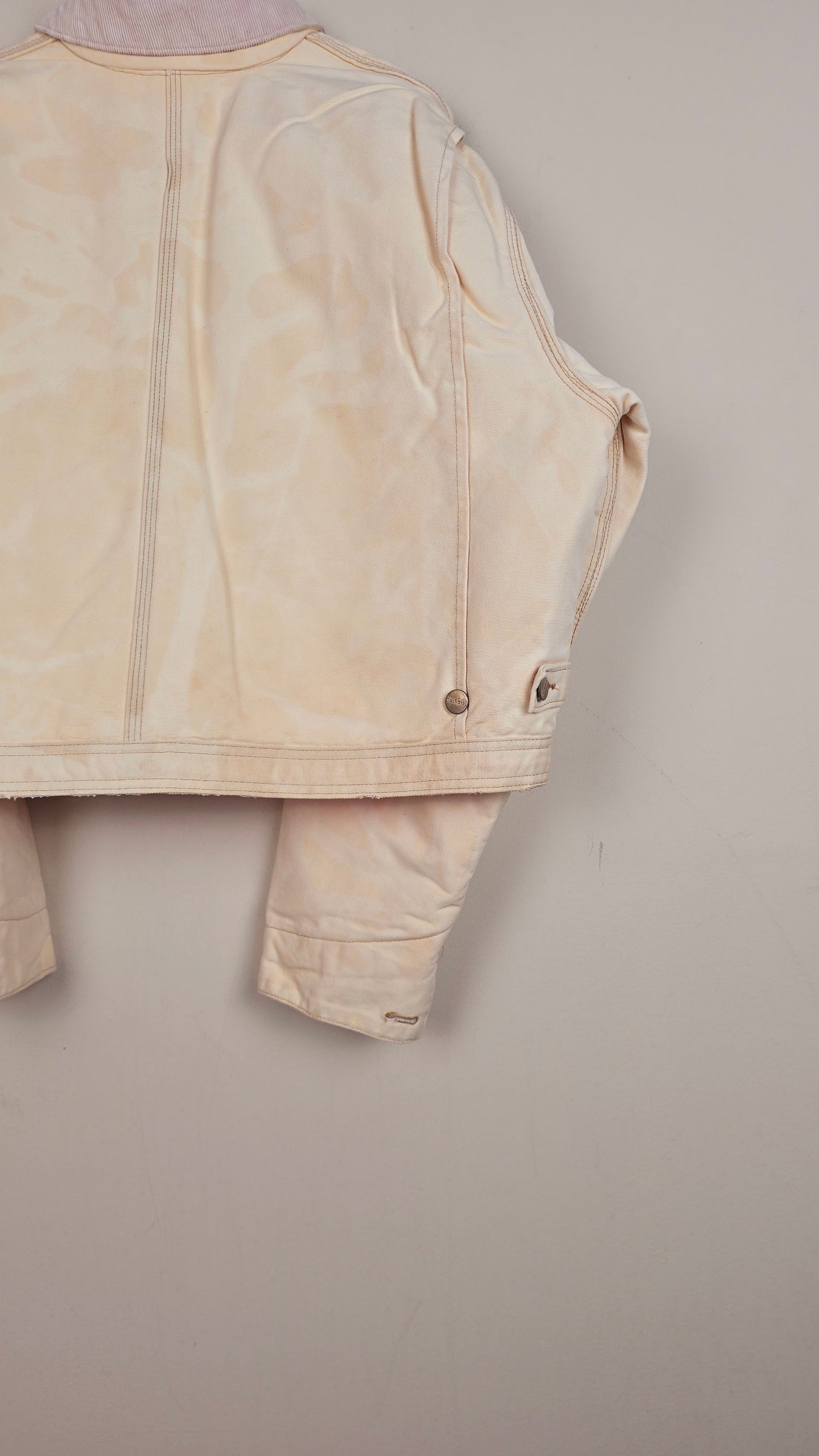 Vintage Carhartt X NY Yankees Cropped Jacket | Beige | Size L | 105
