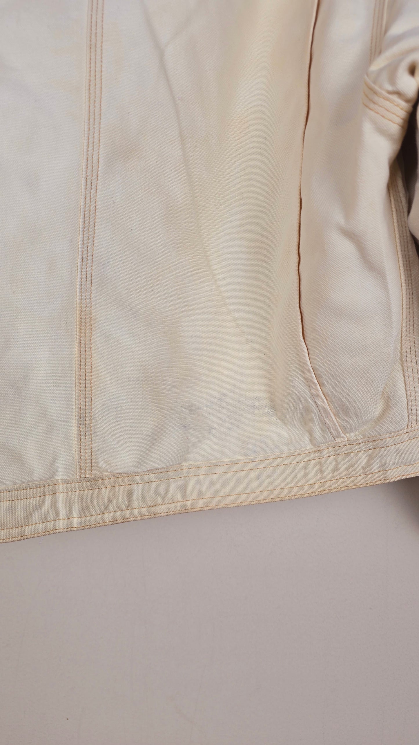 Vintage Carhartt X NY Yankees Cropped Jacket | Beige | Size L | 118