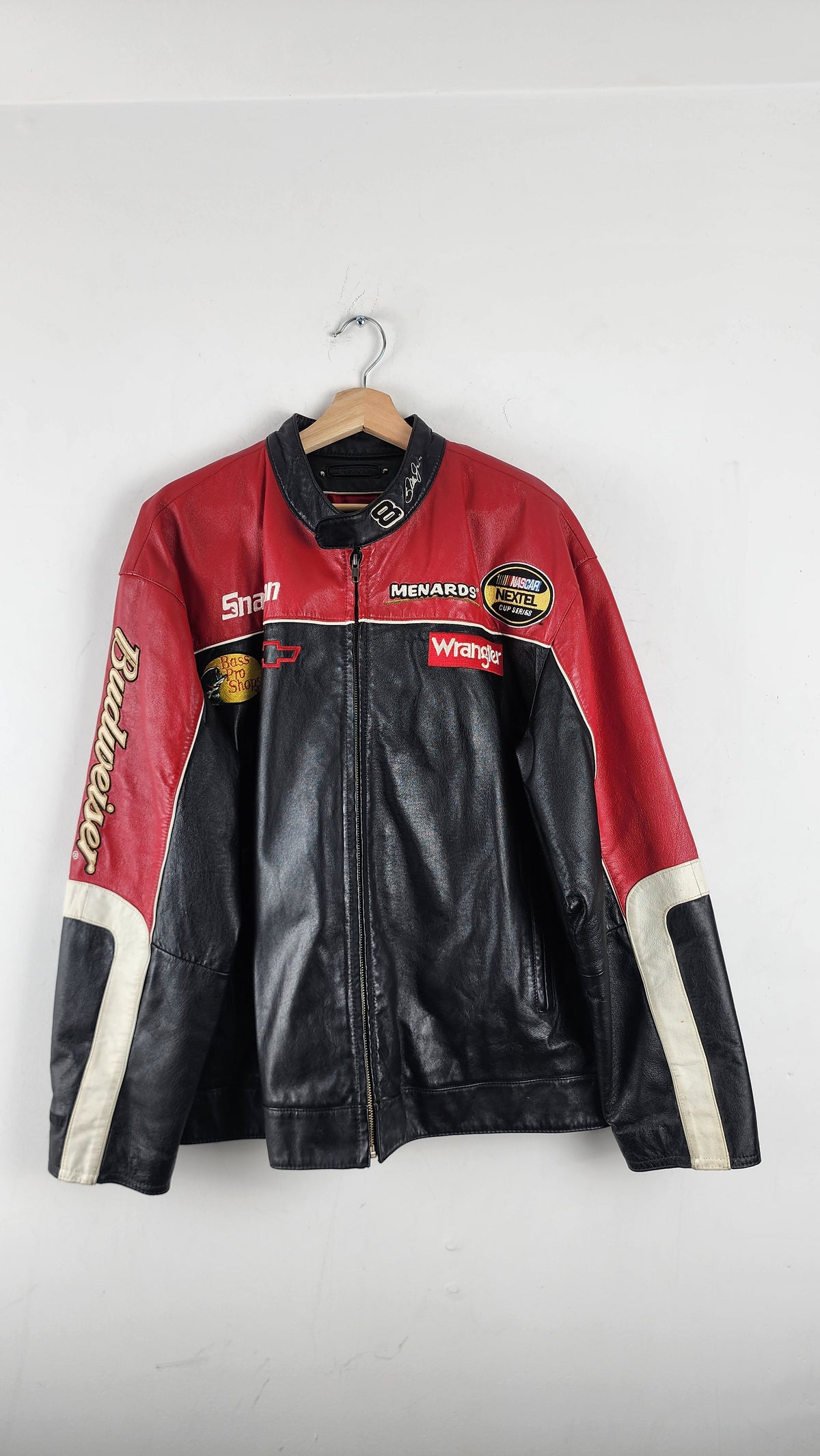 Wilsons Leather x Chase Authentics Budweiser Nascar Leather Jacket 
