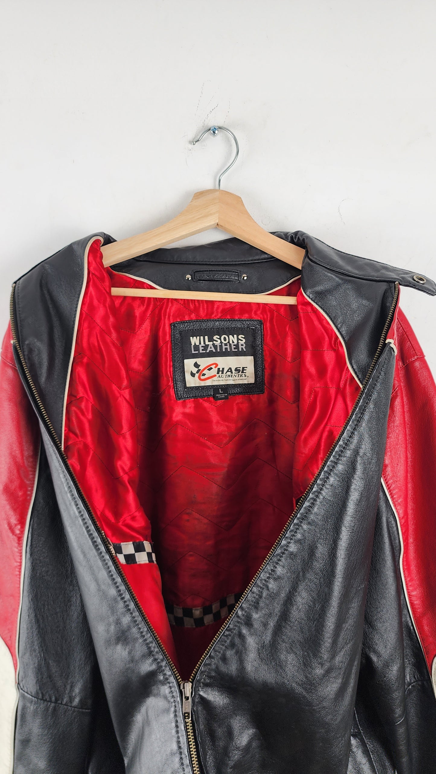 Wilsons Leather x Chase Authentics Budweiser Nascar Leather Jacket