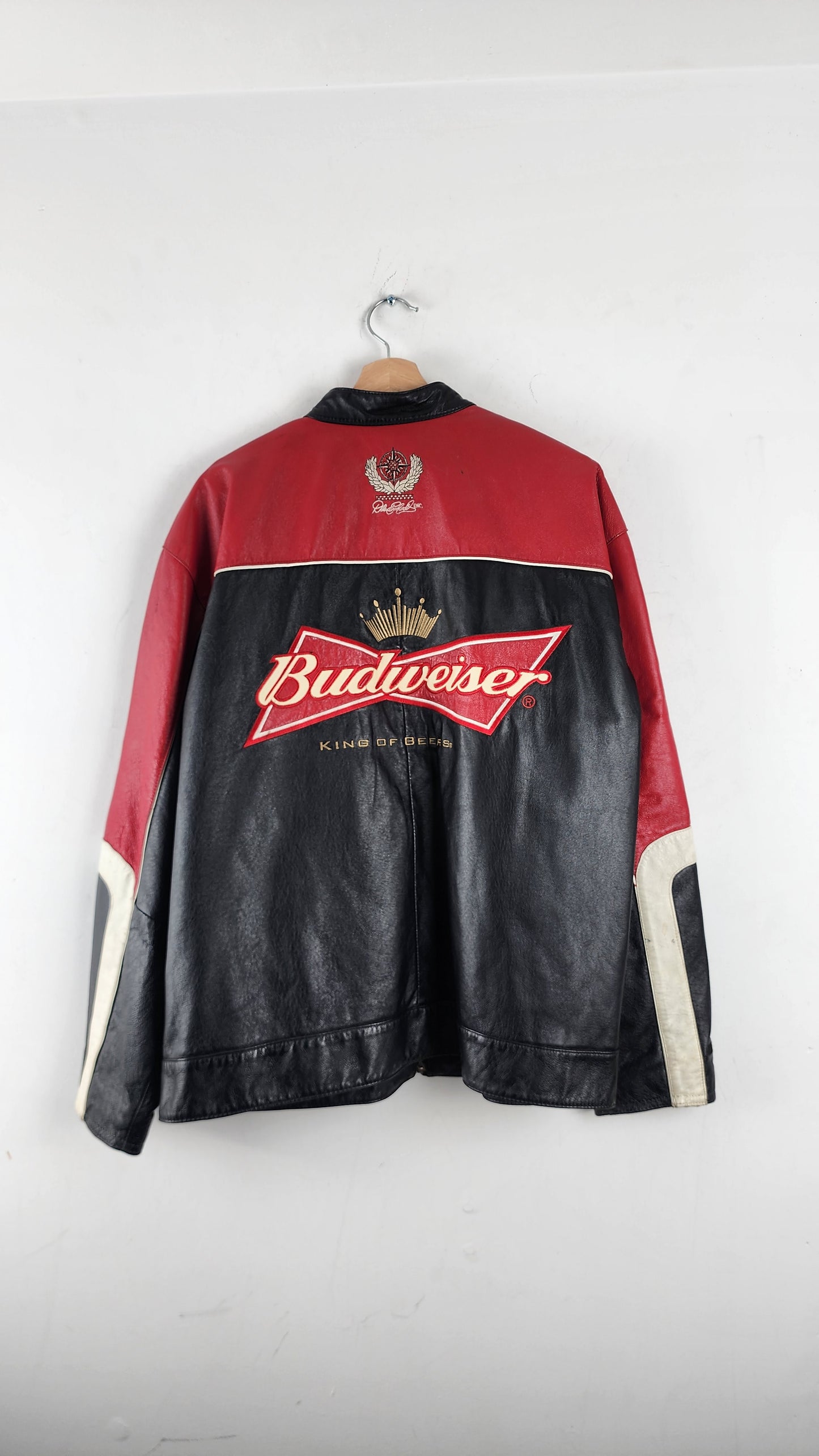 Wilsons Leather x Chase Authentics Budweiser Nascar Leather Jacket