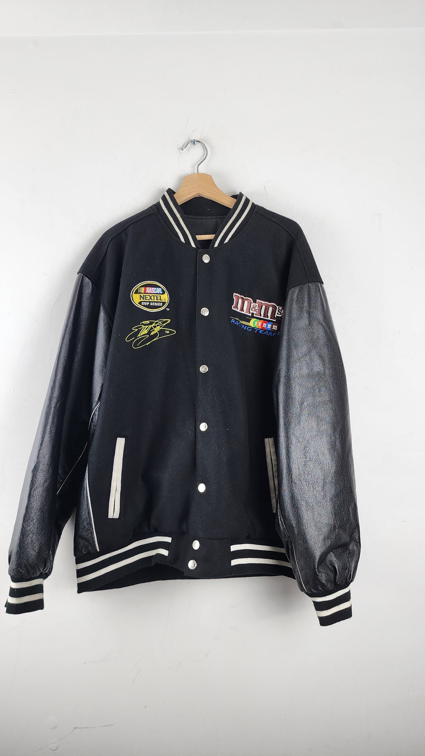 Vintage Reversible M&M Elliot Sadler Nascar Jacket