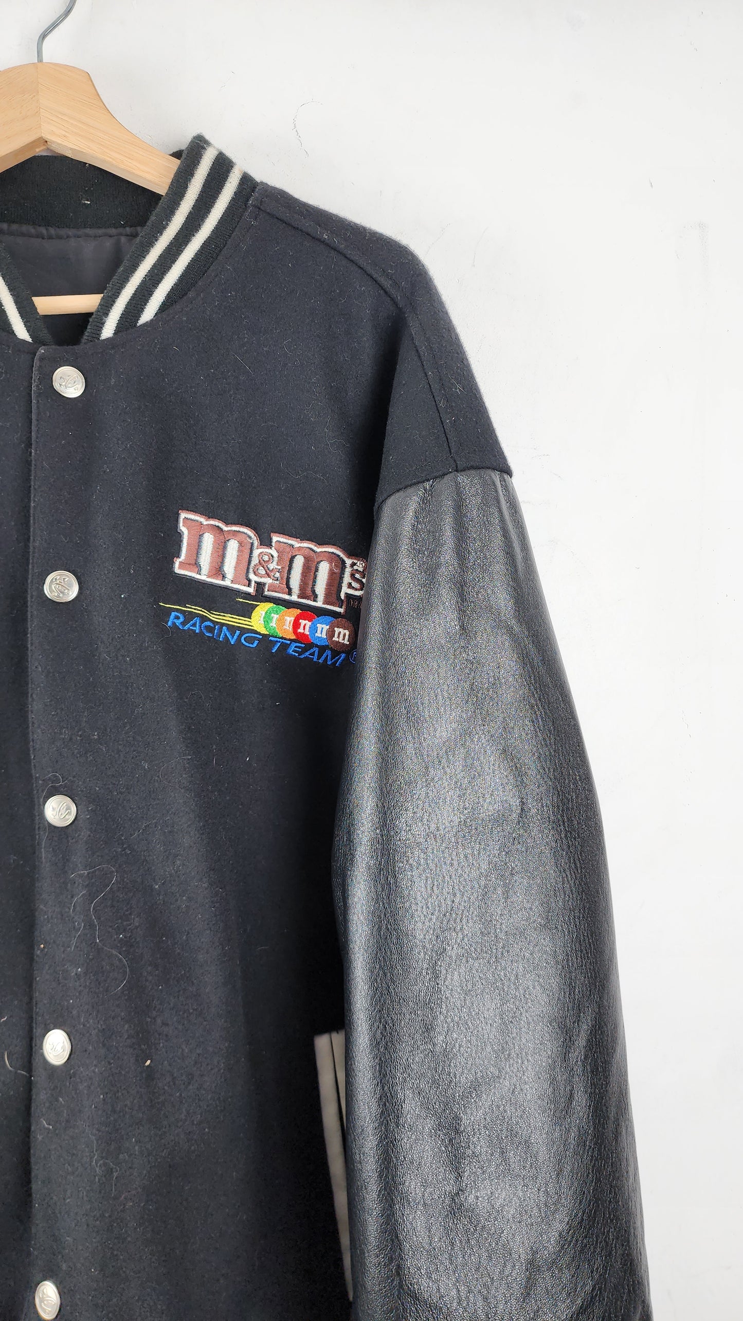 Vintage Reversible M&M Elliot Sadler Nascar Jacket