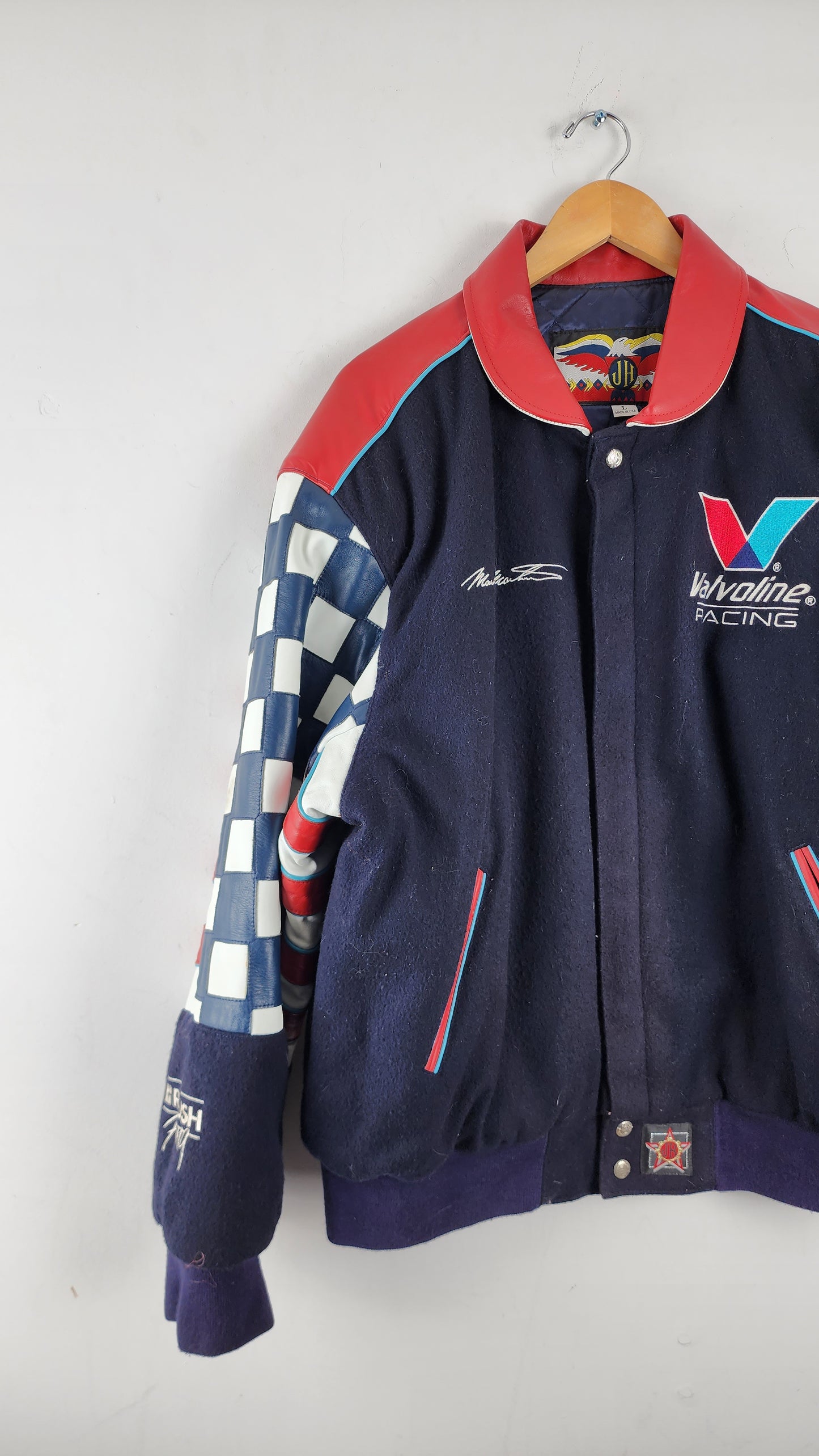 Vintage Jeff Hamilton Valvoline Racing Nascar Jacket