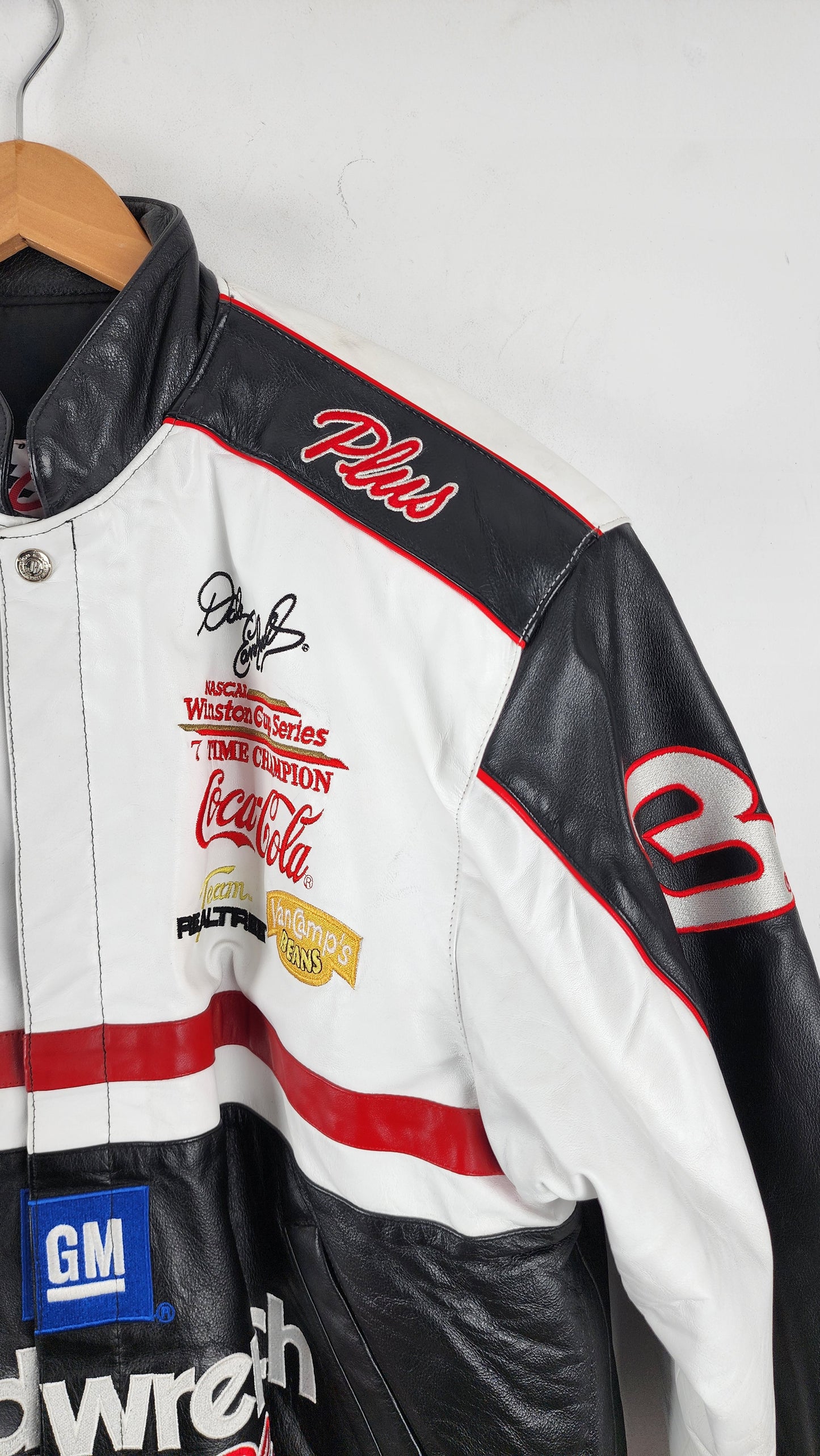 Vintage Chase Authentics GoodWrench Leather Nascar Jacket