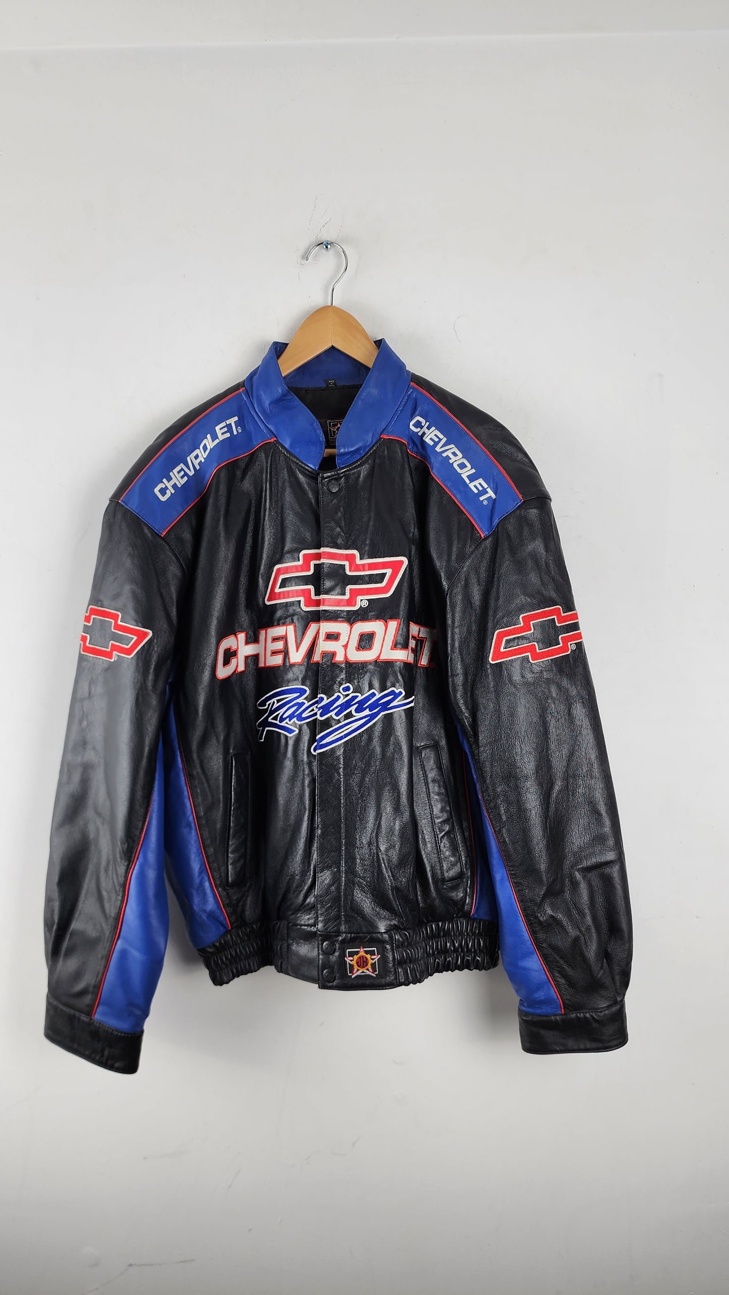 Vintage Jeff Hamilton JH Designs Chevrolet Nascar Leather Jacket