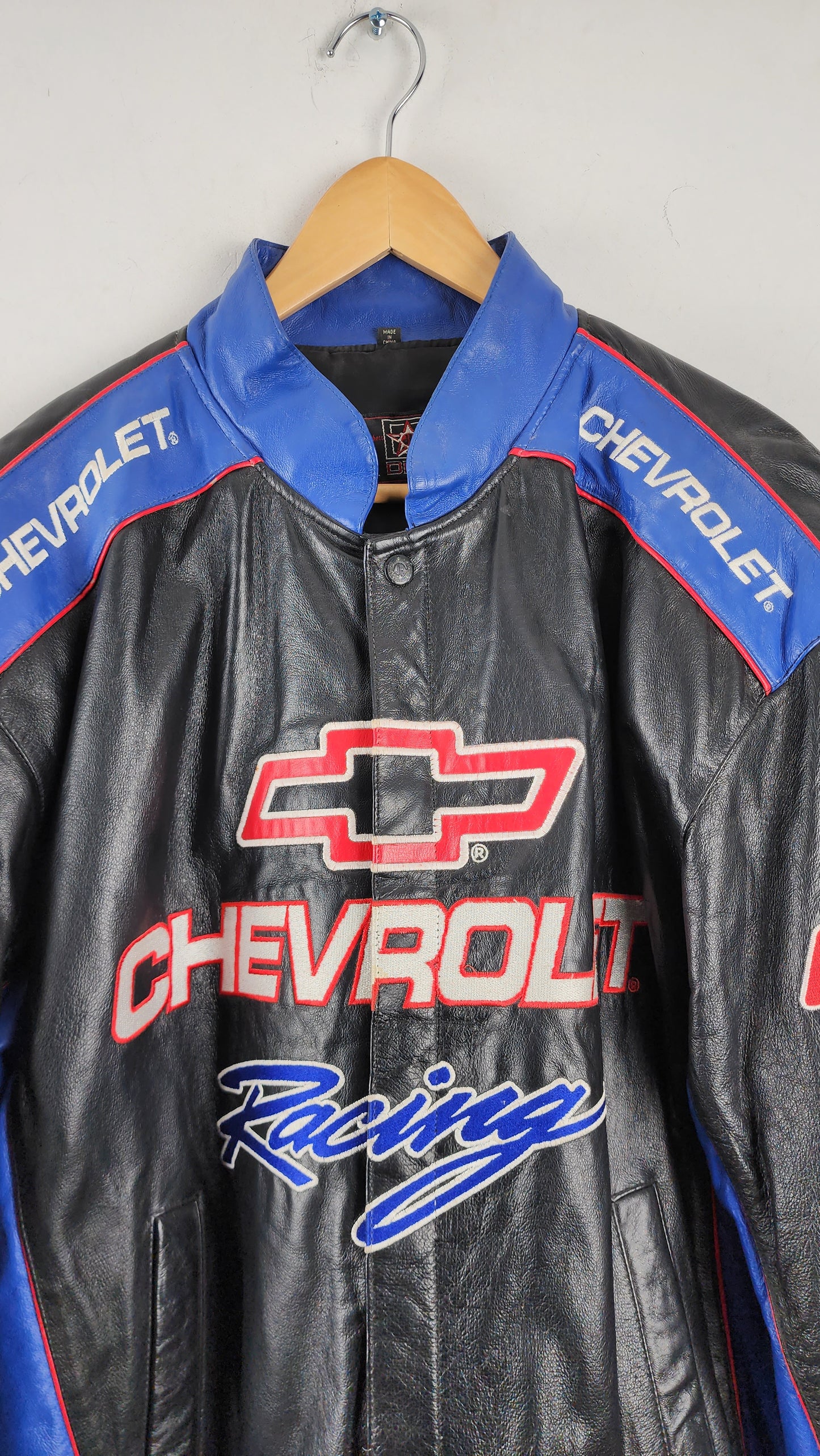 Vintage Jeff Hamilton JH Designs Chevrolet Nascar Leather Jacket