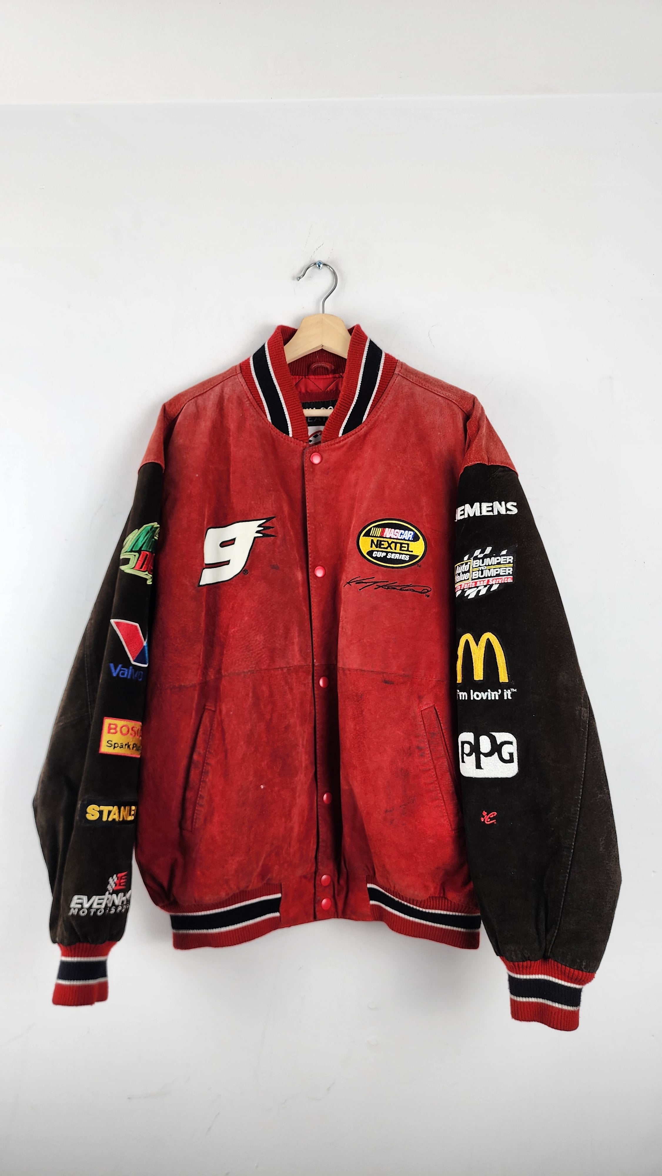 Leather nascar jacket sale