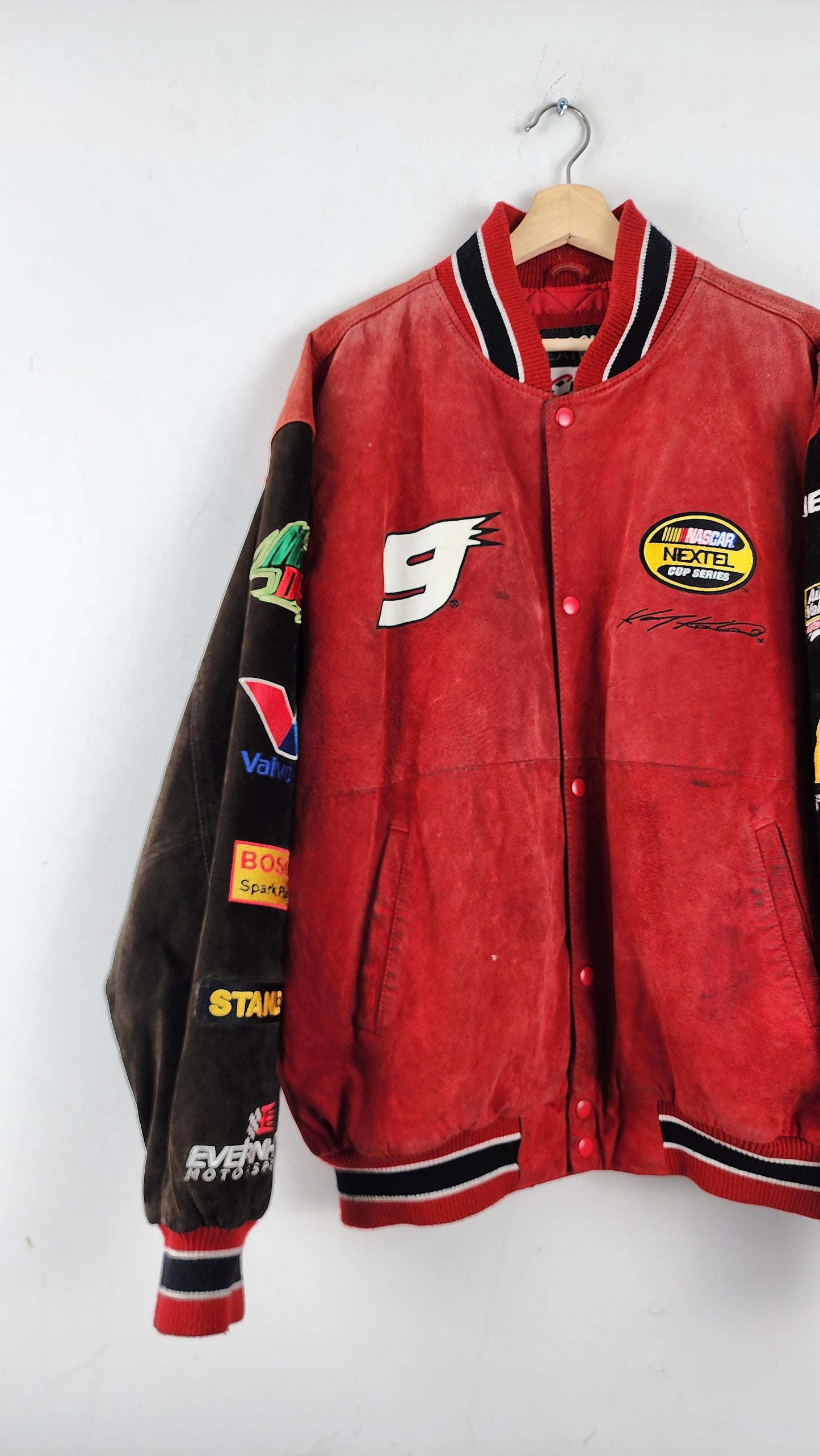 Wilsons Leather X Chase Authentics Dodge Leather Nascar Jacket