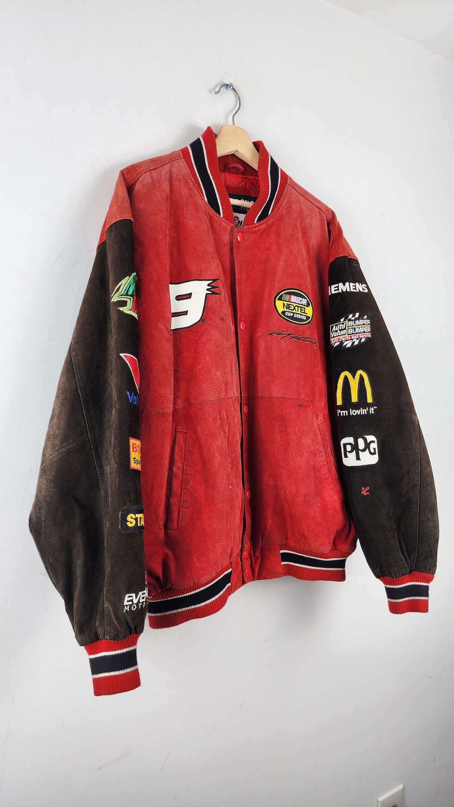 Wilsons Leather X Chase Authentics Dodge Leather Nascar Jacket