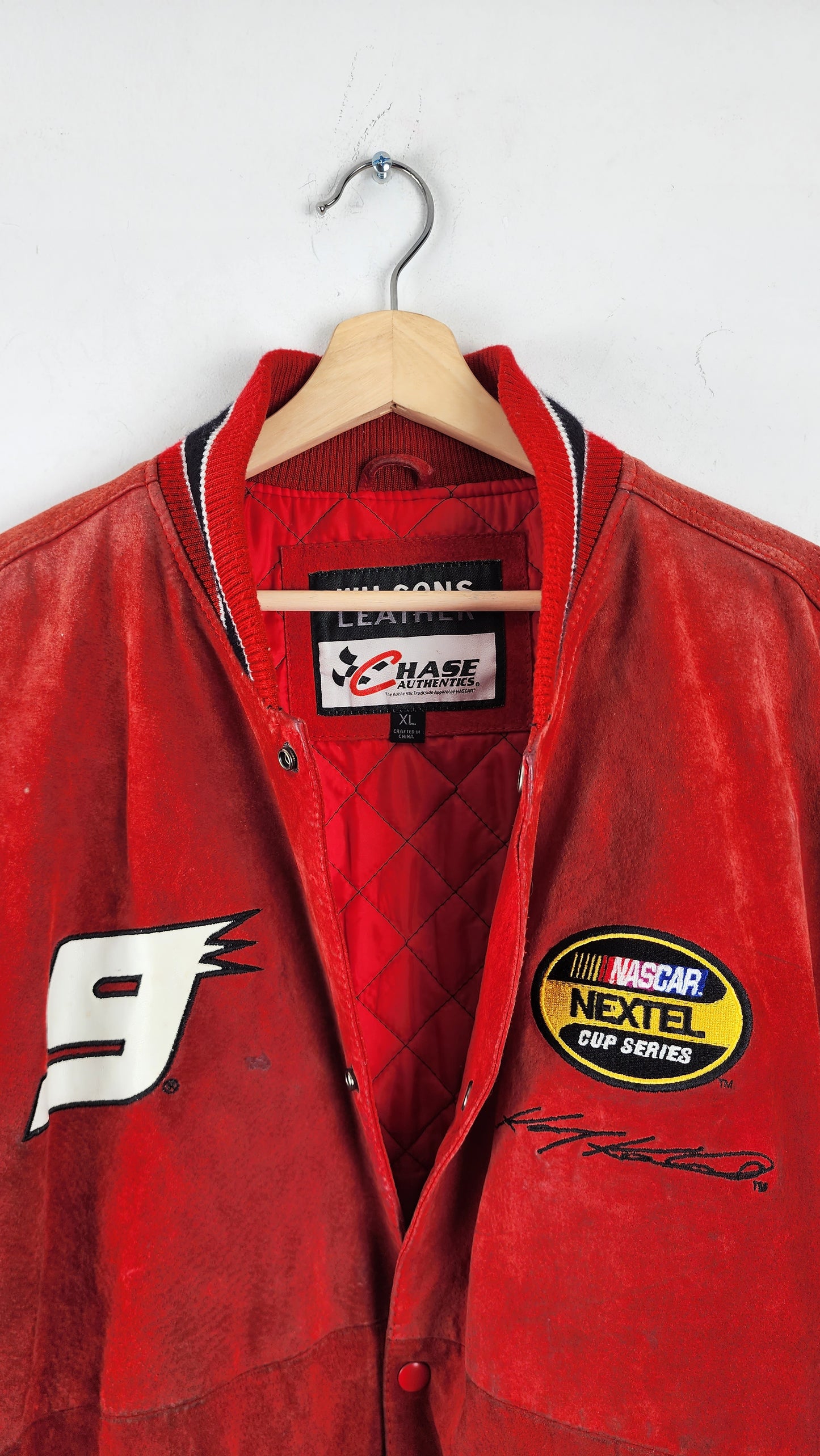 Wilsons Leather X Chase Authentics Dodge Leather Nascar Jacket